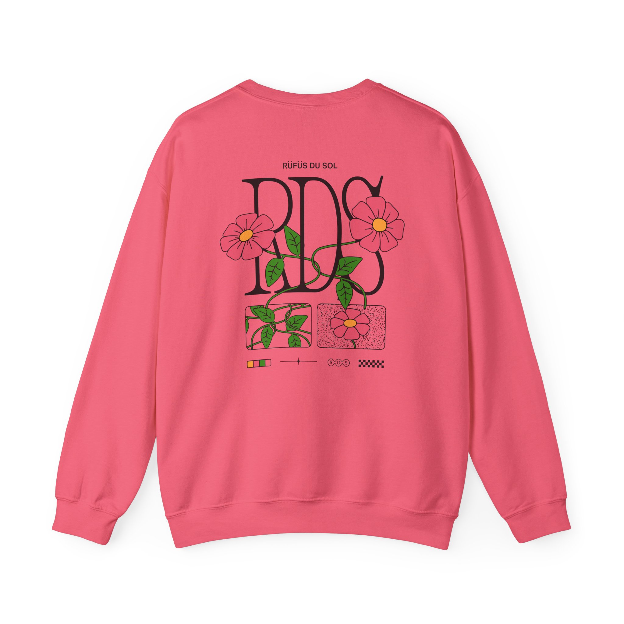 Rufus Du Sol Flower Ecru Unisex Heavy Blendâ„¢ Crewneck Sweatshirt