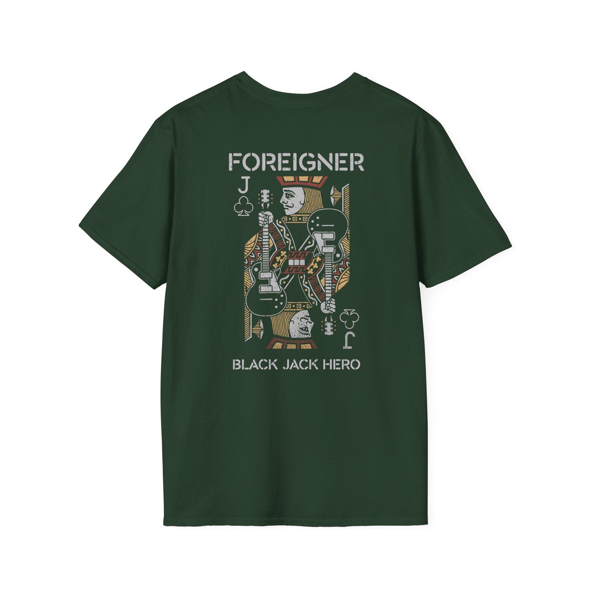 Foreigner Black Jack Hero Unisex Softstyle T-Shirt
