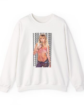 Lil Nasx Miley Cyrus 1-833-she-is-mc Unisex Heavy Blend™ Crewneck Sweatshirt