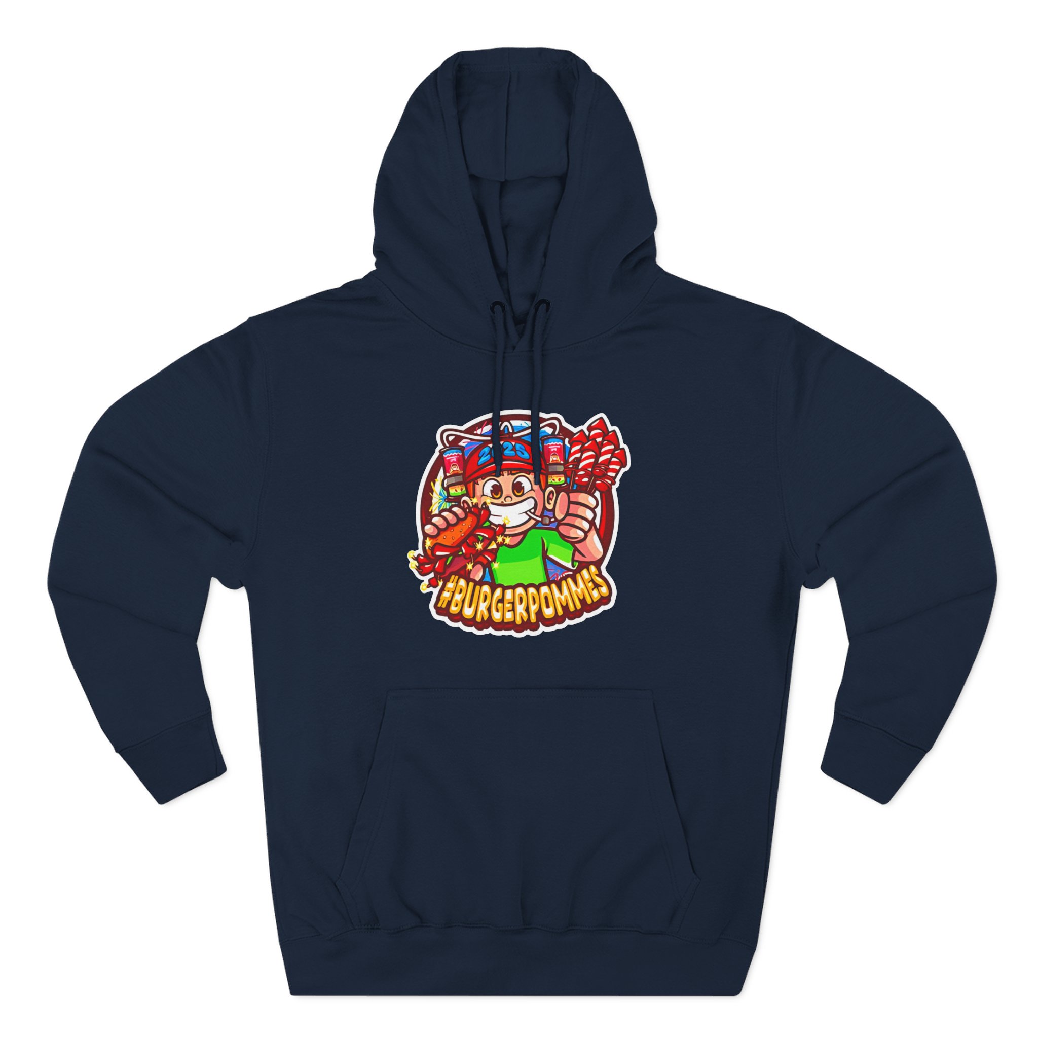 Burger Pommes Three-Panel Fleece Hoodie