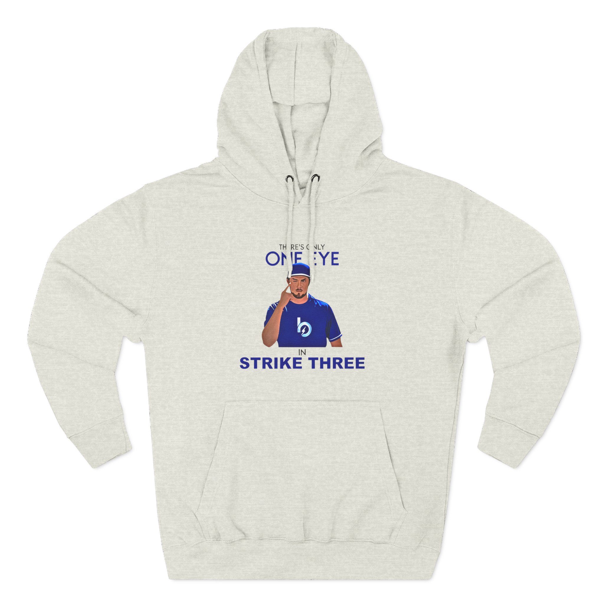 Trevor Bauer There’s Only One Eye in Strike Three Three-Panel Fleece Hoodie