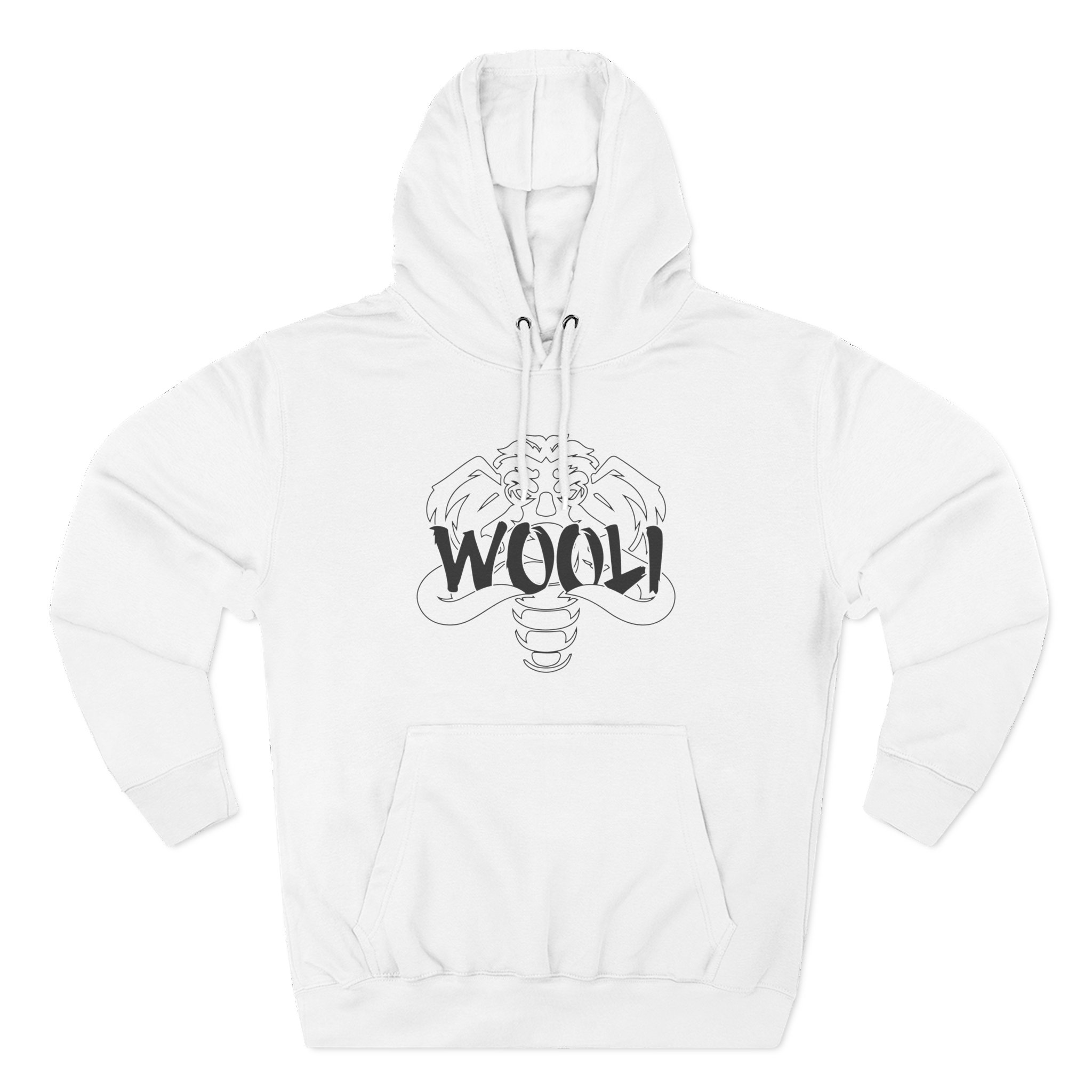 Wooli Three-Panel Fleece Hoodie