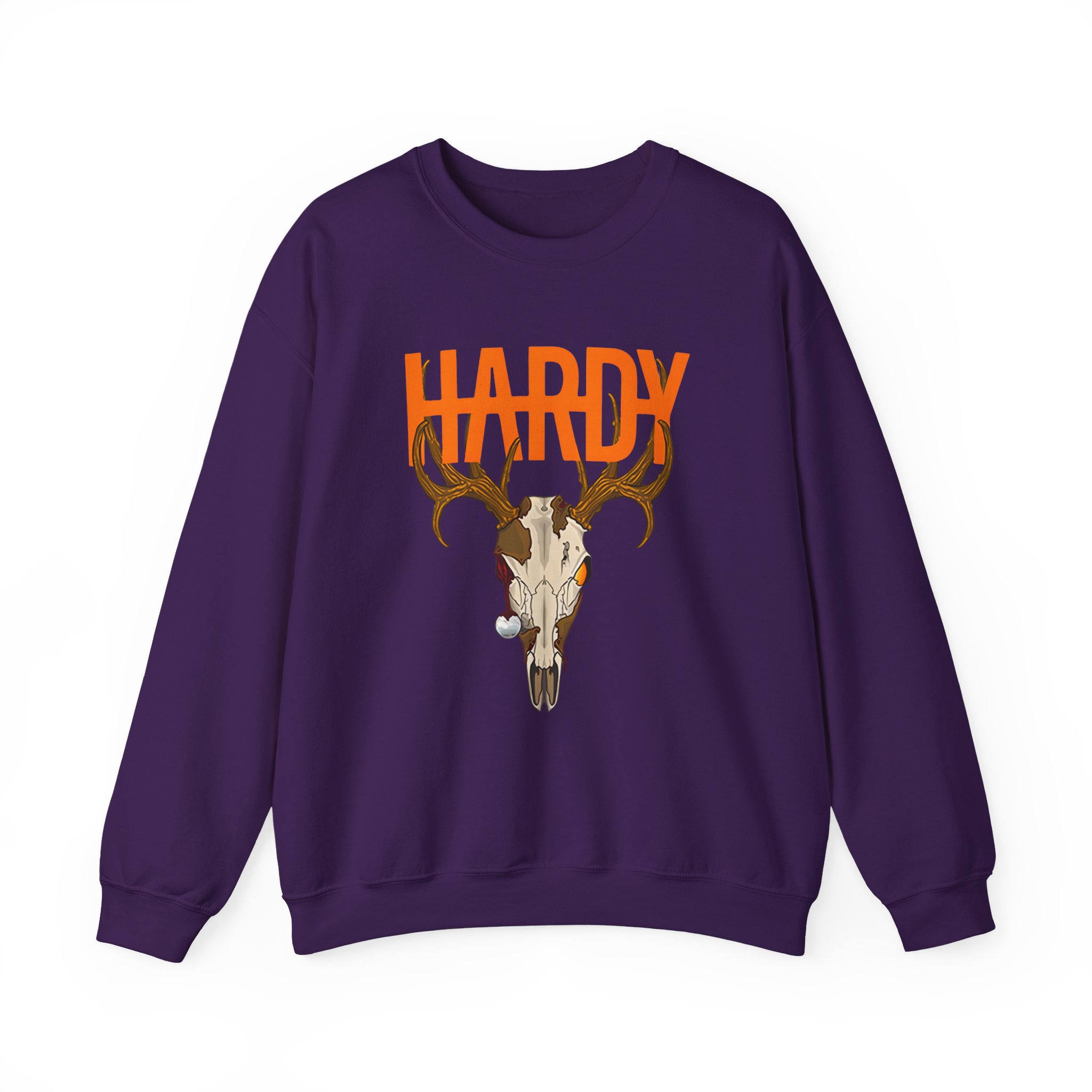Hardy Deer Skull Unisex Heavy Blendâ„¢ Crewneck Sweatshirt