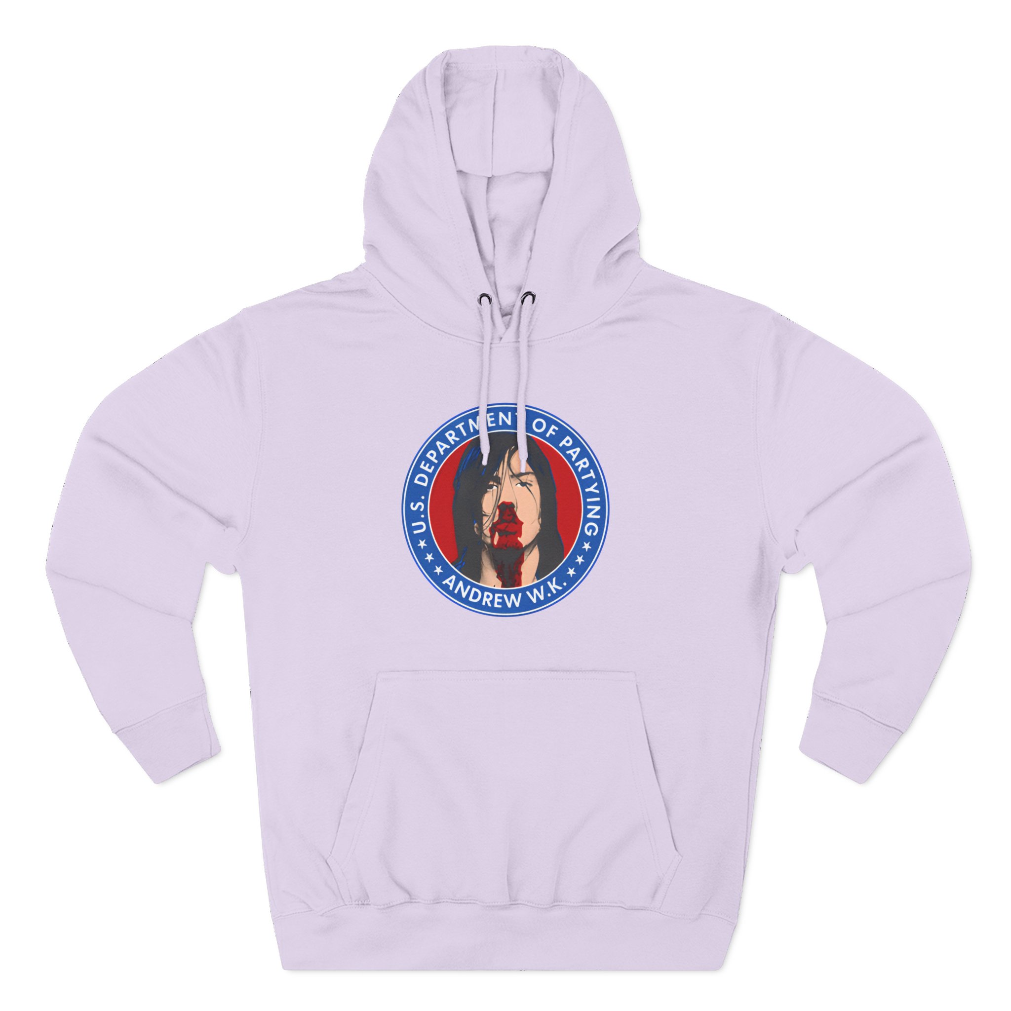 Andrew Wk Us Dept of Partying Three-Panel Fleece Hoodie