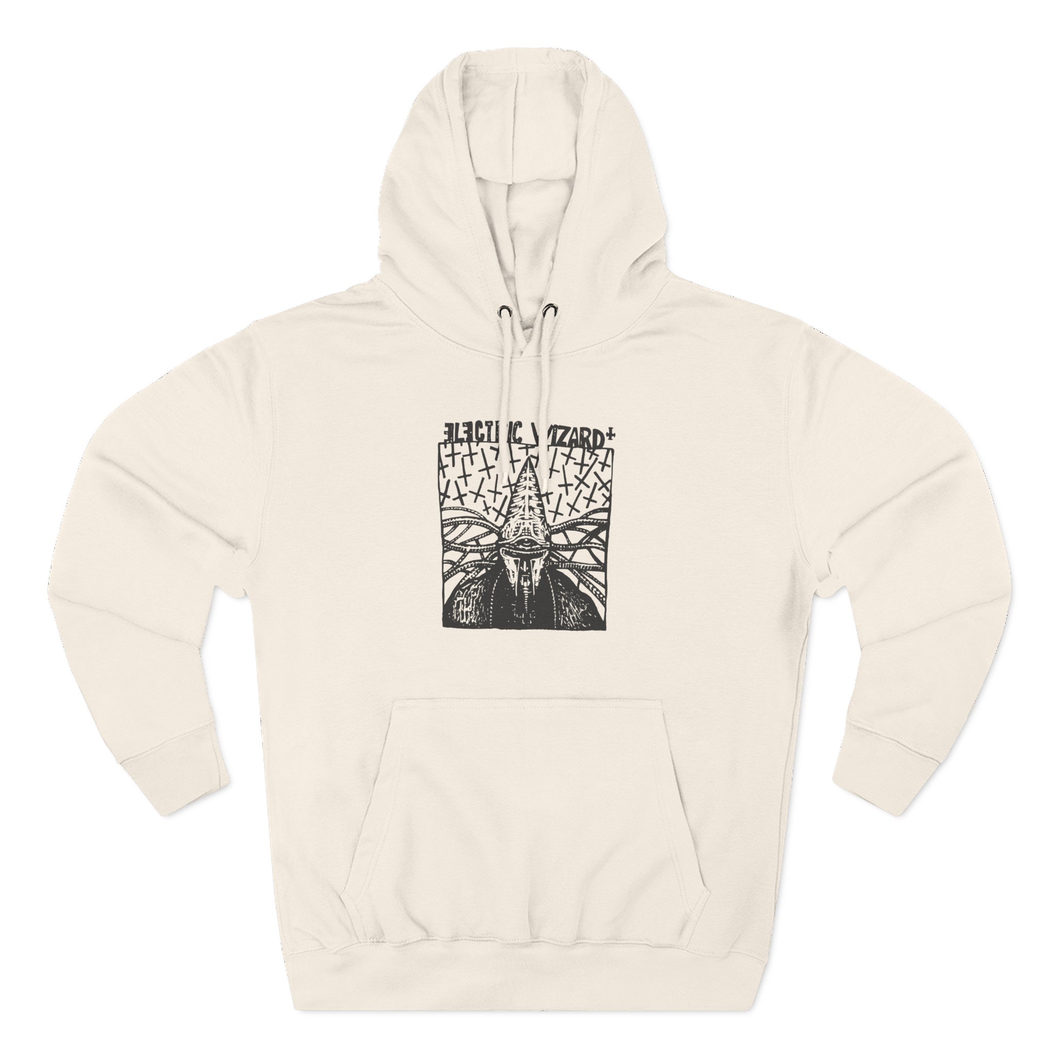 Electric Wizard Doom Sludge Stoner Metal Poster Three-Panel Fleece Hoodie