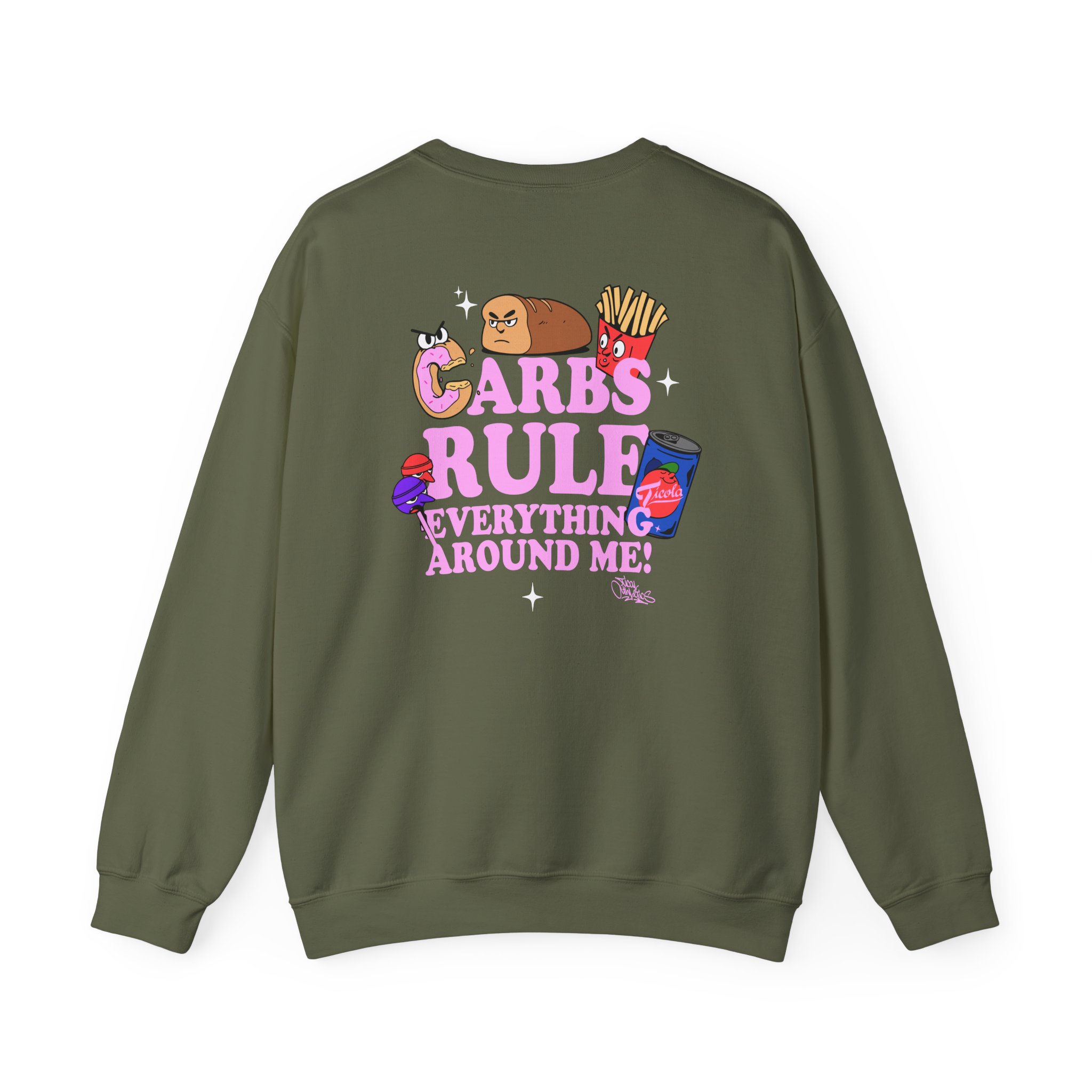 Method Man Carbs Rule Everything Around Me Unisex Heavy Blendâ„¢ Crewneck Sweatshirt