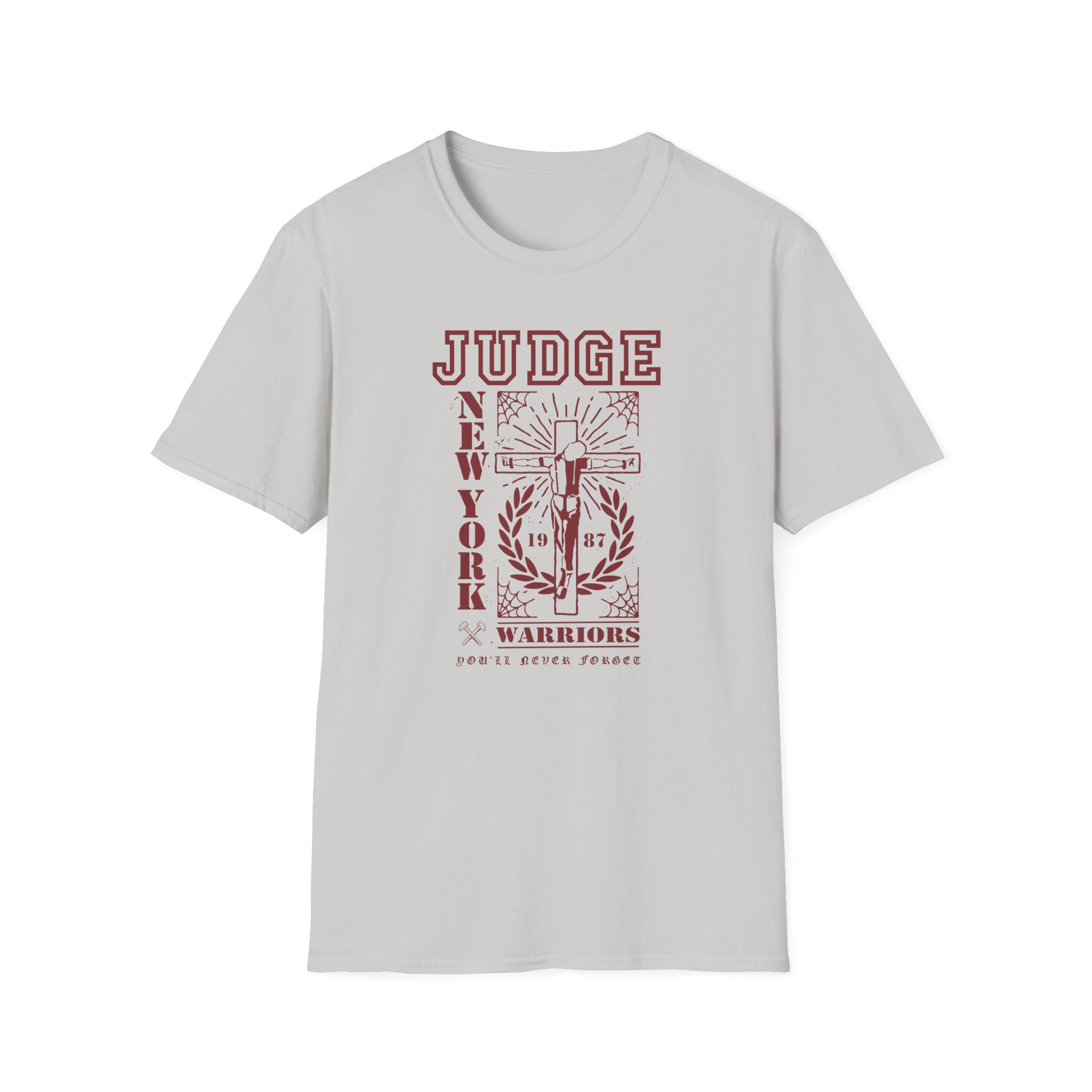 Judge Crucified Mustard Unisex Softstyle T-Shirt