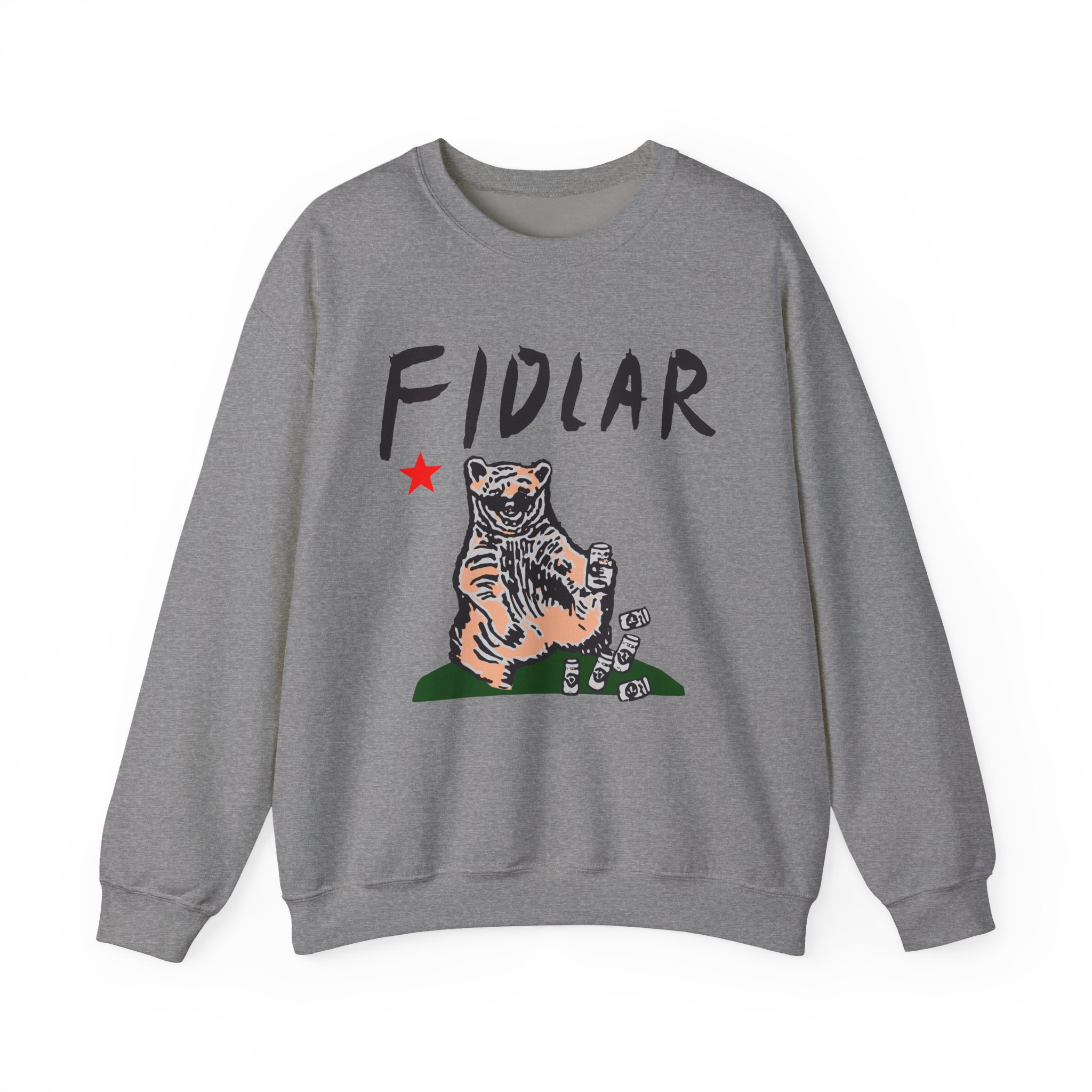 California Bear Drink Cheap Beer Fidlar Unisex Heavy Blendâ„¢ Crewneck Sweatshirt