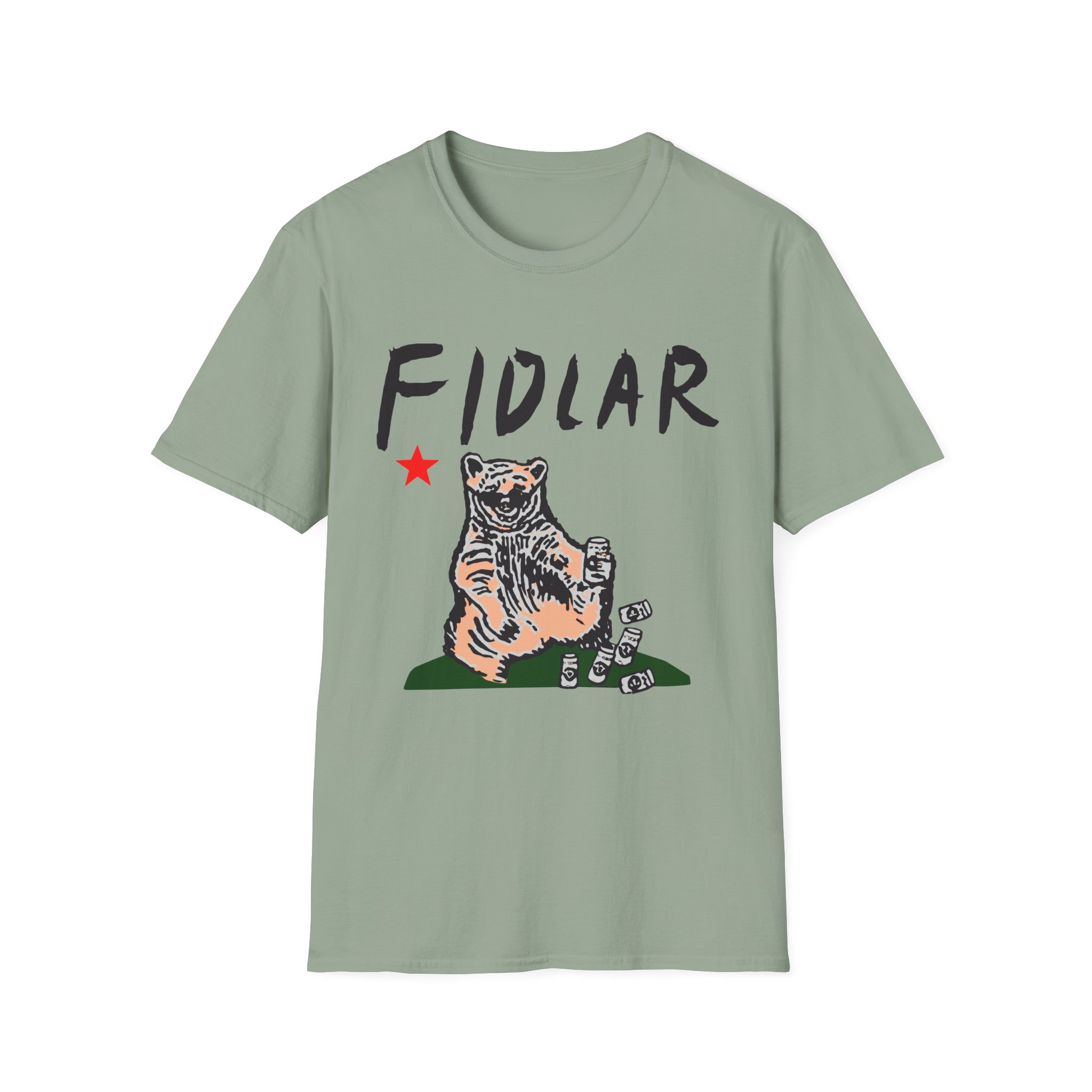 California Bear Drink Cheap Beer Fidlar Unisex Softstyle T-Shirt