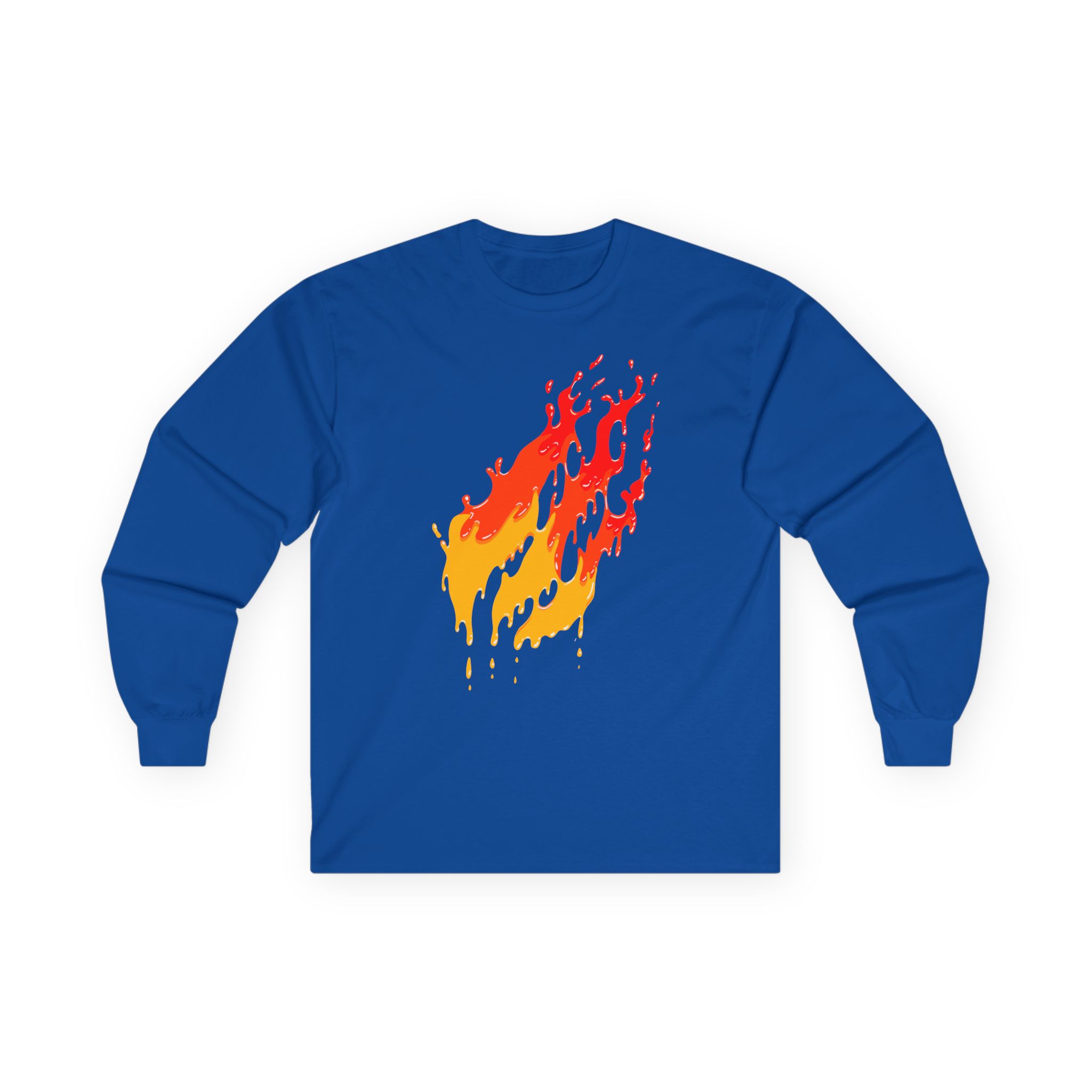 Preston Fire Drip Unisex Ultra Cotton Long Sleeve Tee