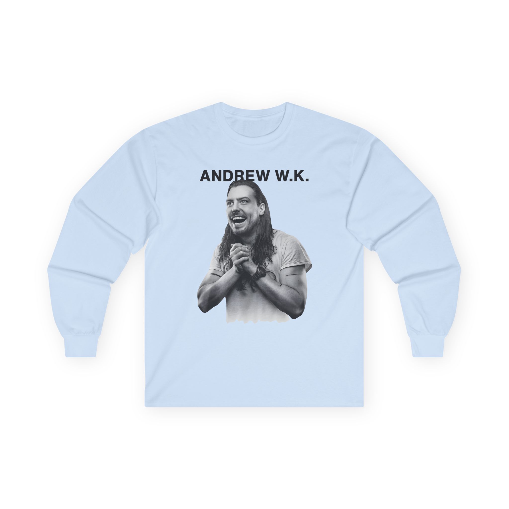Andrew Wk Happy Unisex Ultra Cotton Long Sleeve Tee