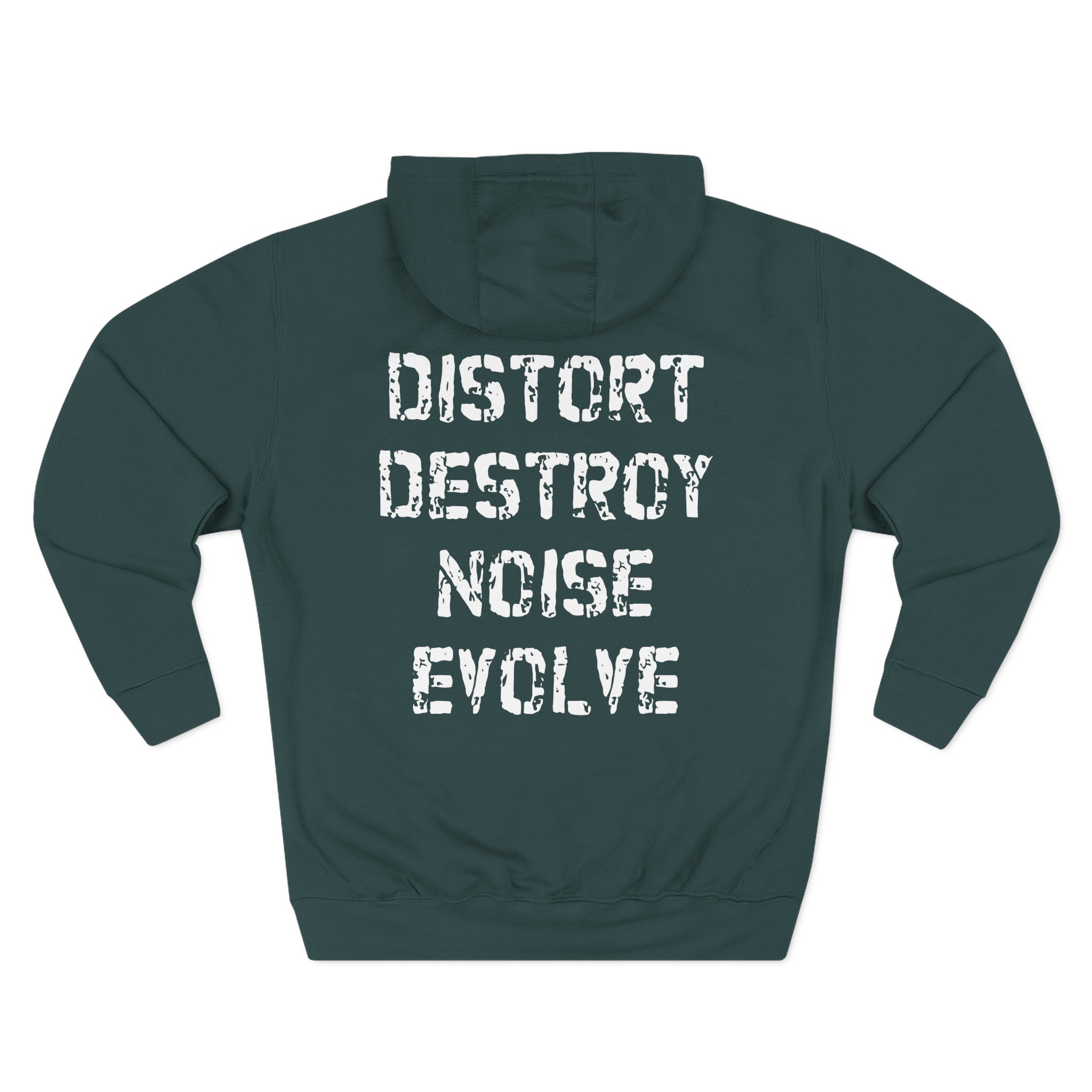 Brutal Truth Distort Destroy Noise Evolve Three-Panel Fleece Hoodie