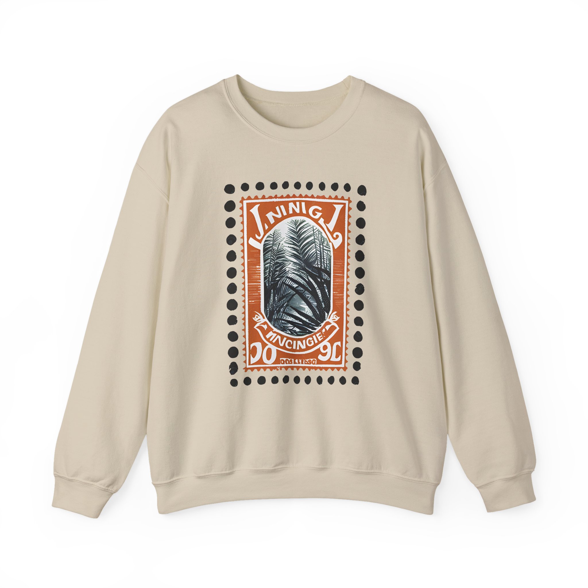 Jungle / Volcano Paradise Stamp Unisex Heavy Blendâ„¢ Crewneck Sweatshirt