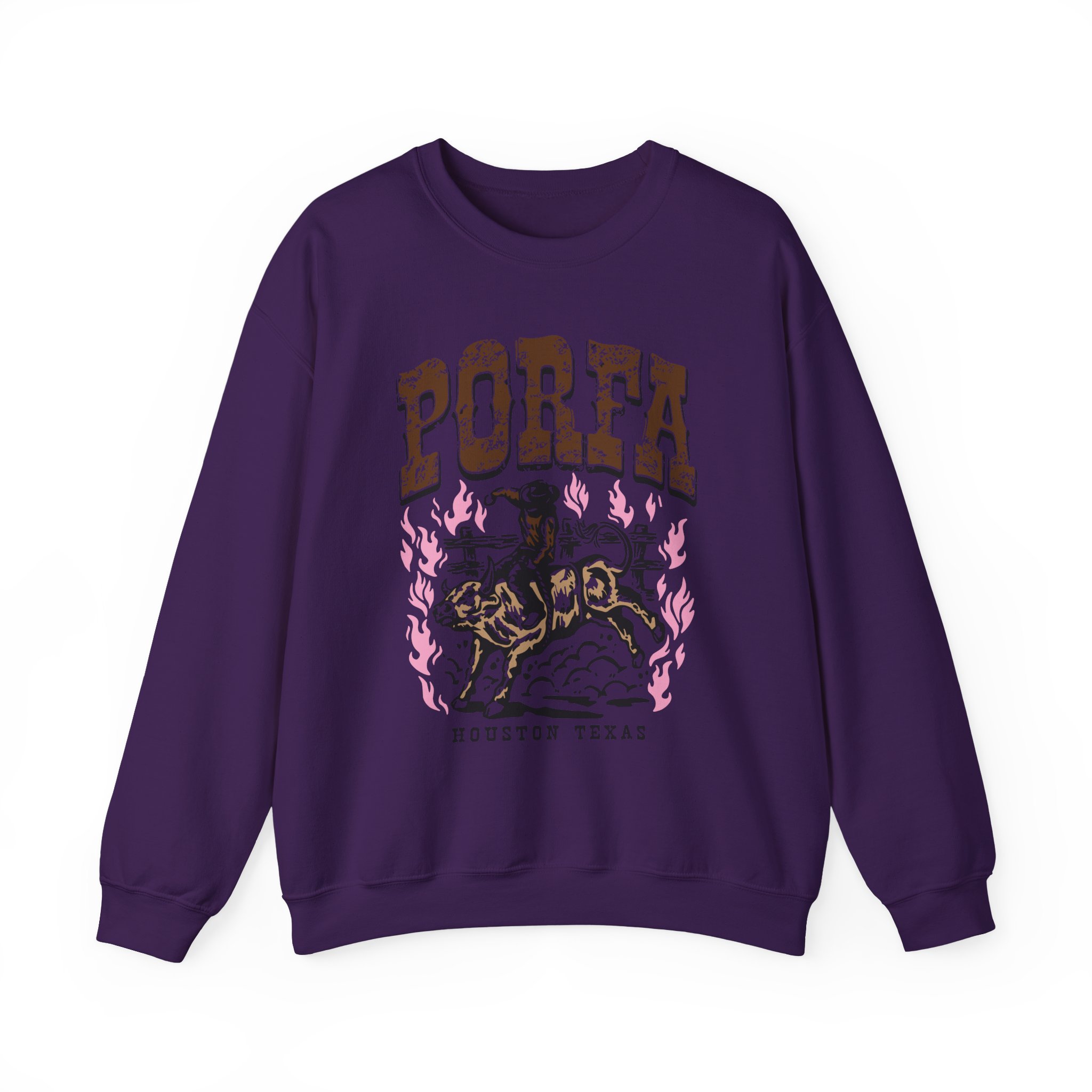 Porfa Houston Texas Unisex Heavy Blendâ„¢ Crewneck Sweatshirt