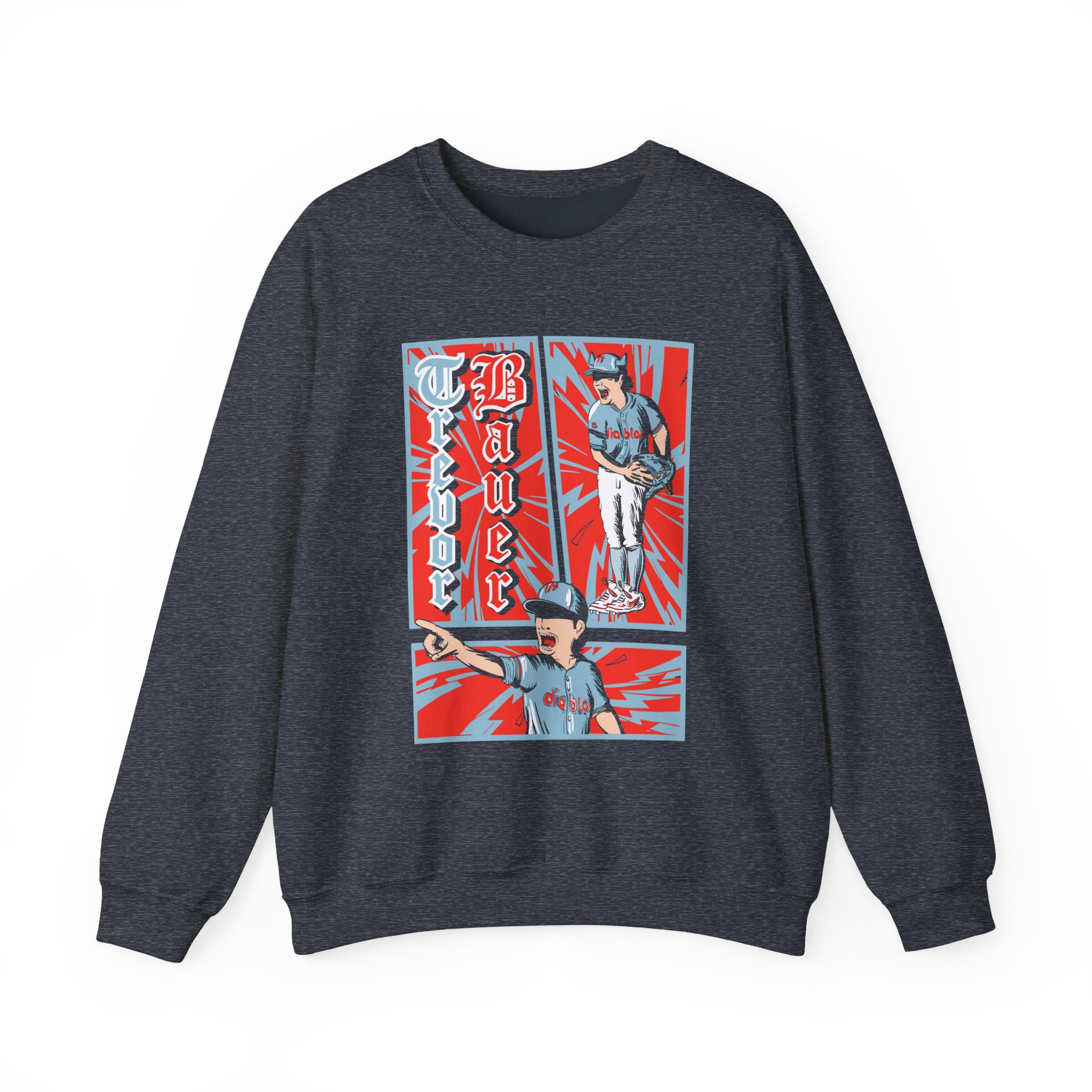 Trevor Bauer Diablo's Comic Strip Unisex Heavy Blendâ„¢ Crewneck Sweatshirt