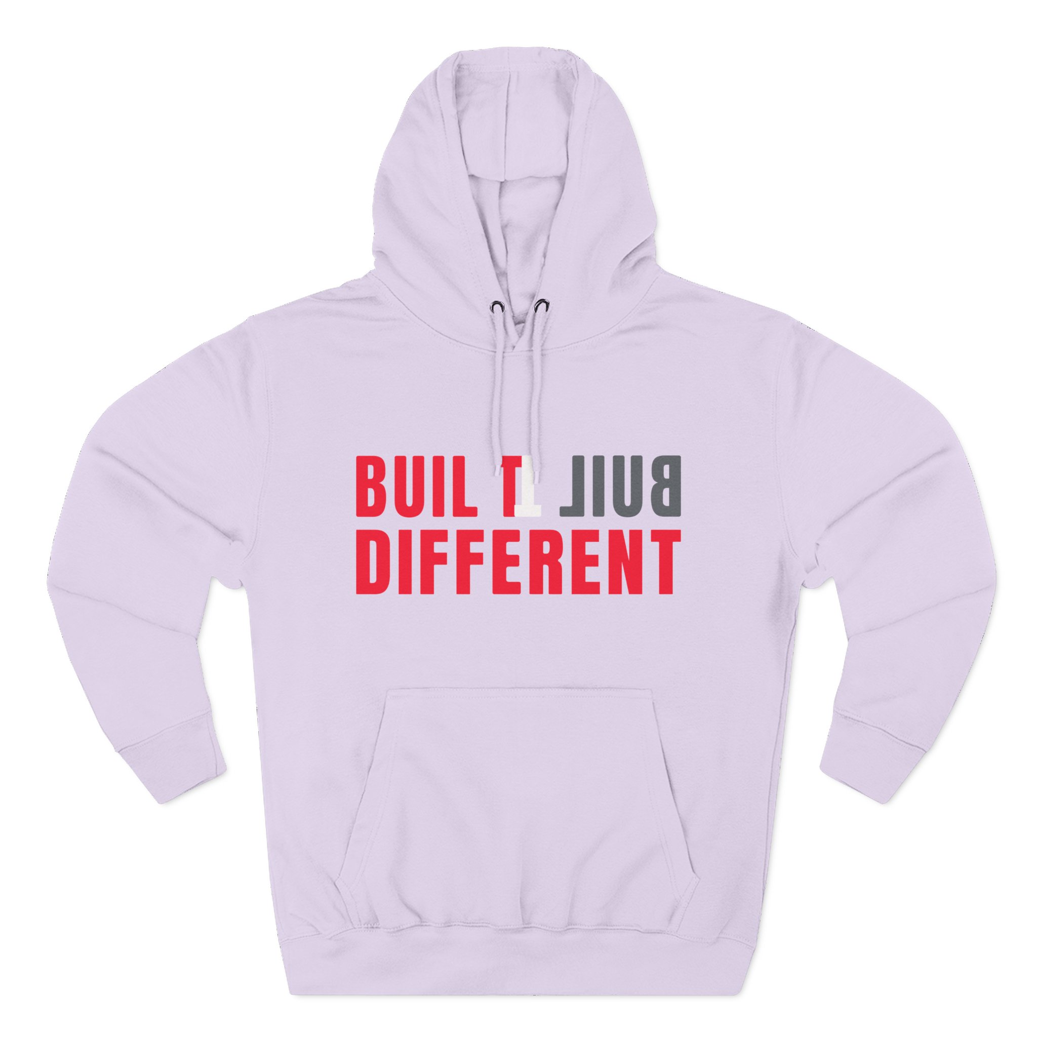 Loltyler1 Built Different Three-Panel Fleece Hoodie