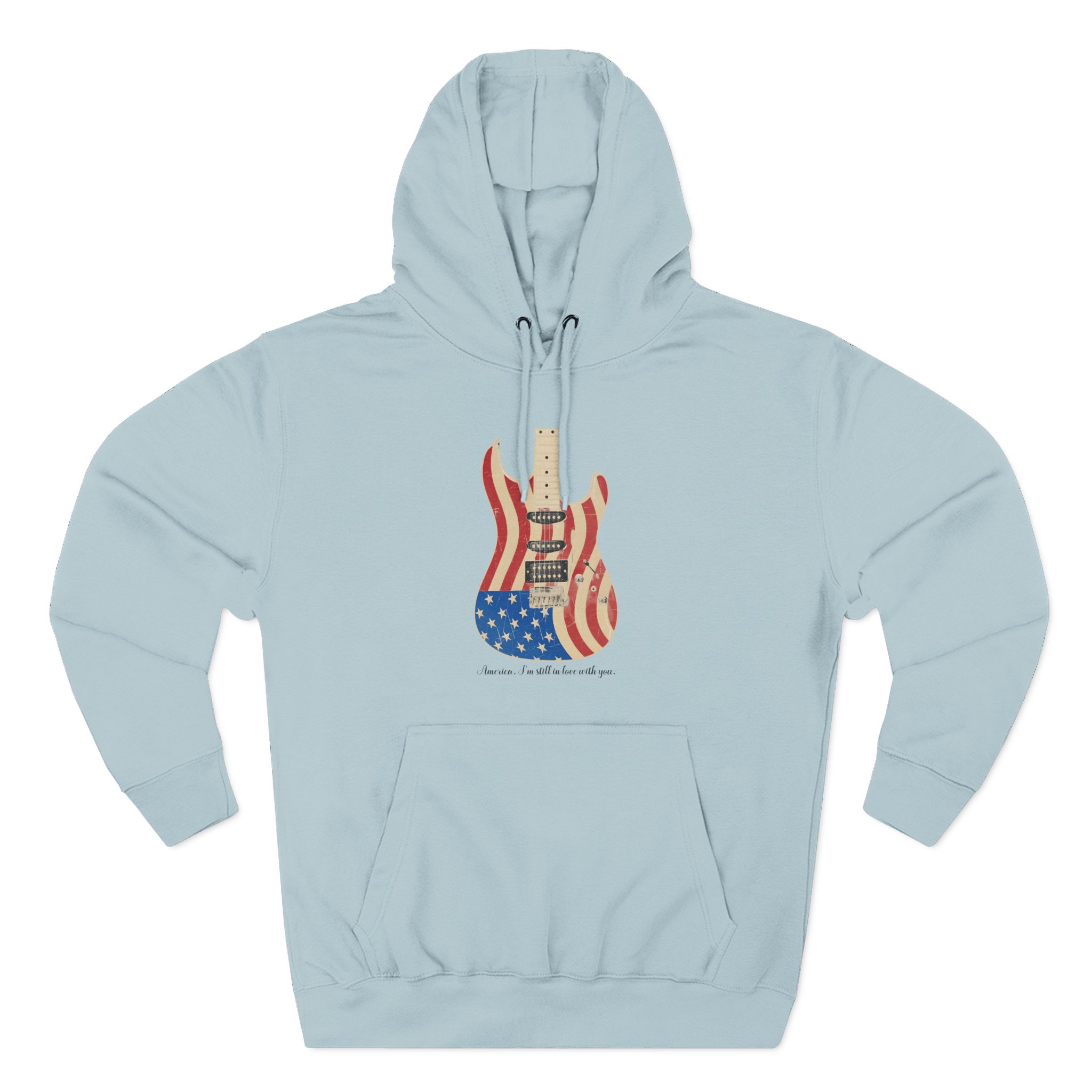 Clint Black Guitar Three-Panel Fleece Hoodie
