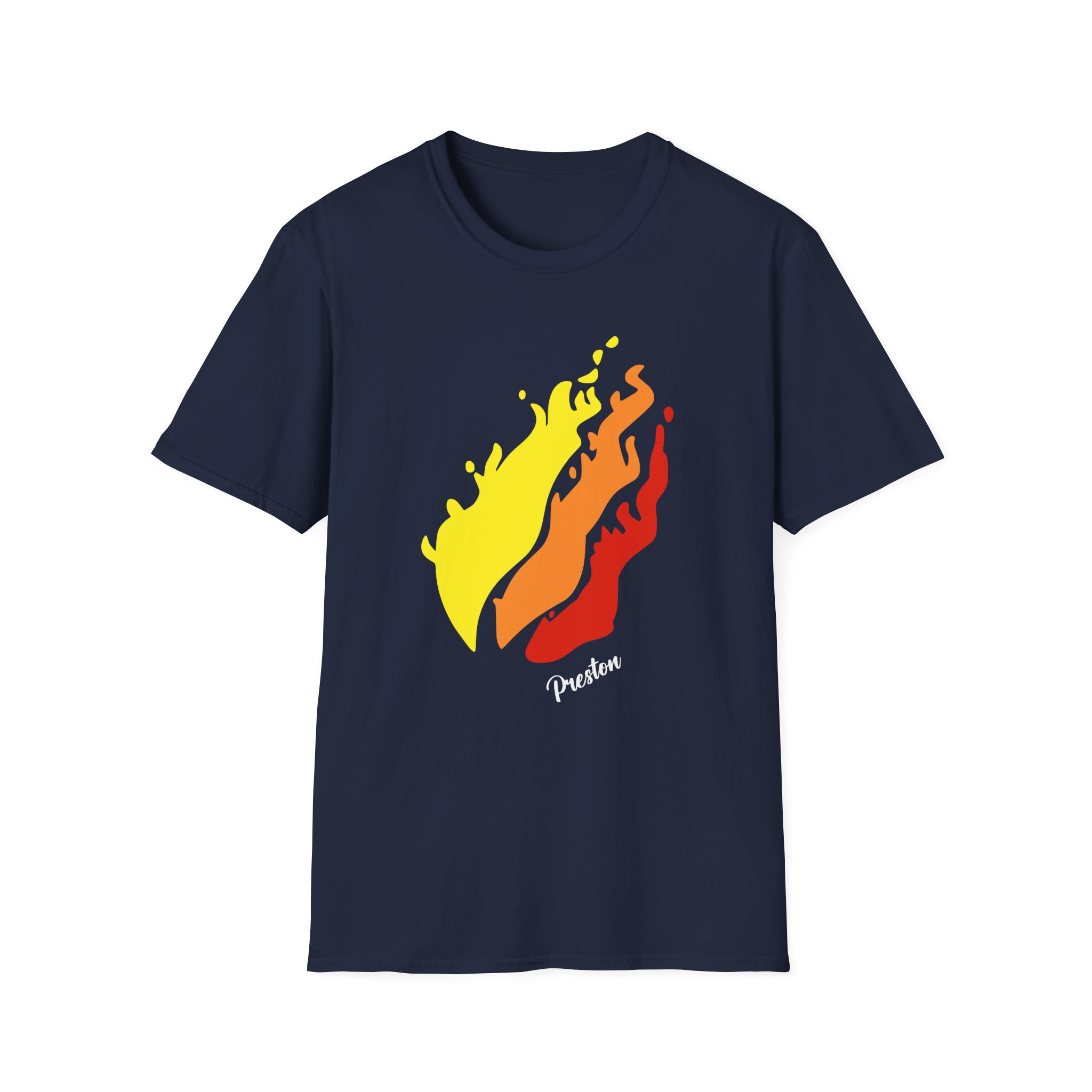 Preston Flame Unisex Softstyle T-Shirt
