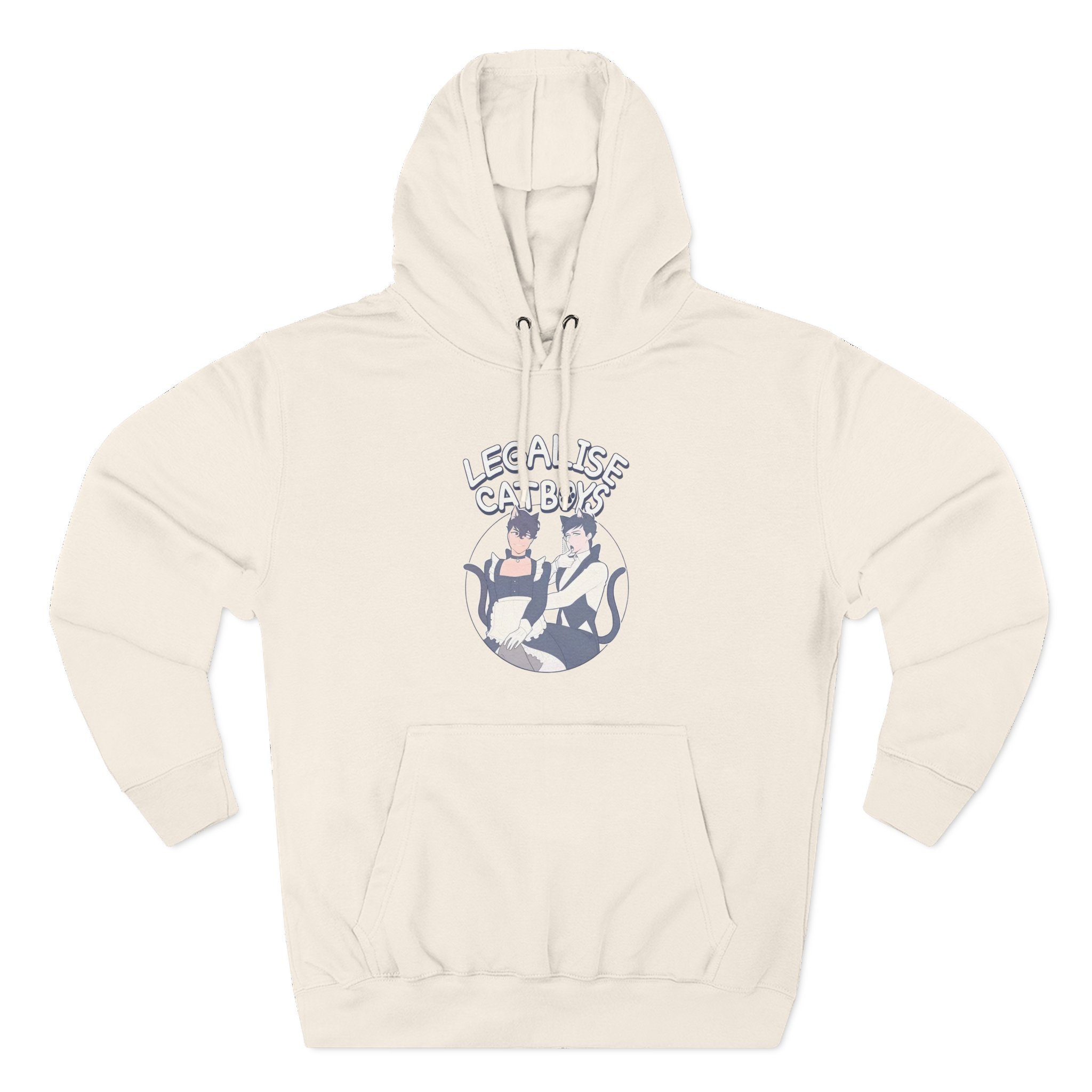 Dan and Phil Legalise Catboys Three-Panel Fleece Hoodie
