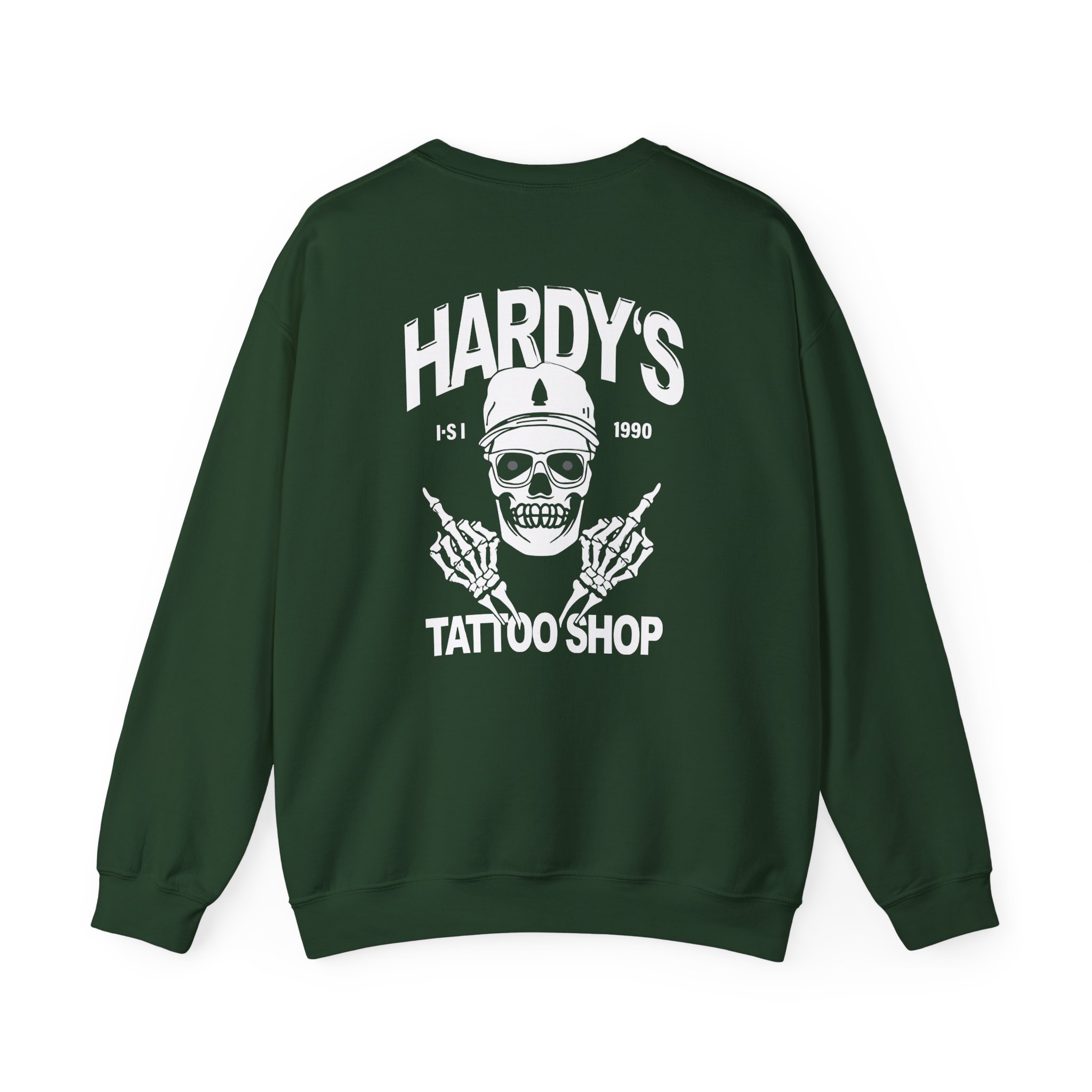 Hardy Tattoo Shop Unisex Heavy Blendâ„¢ Crewneck Sweatshirt