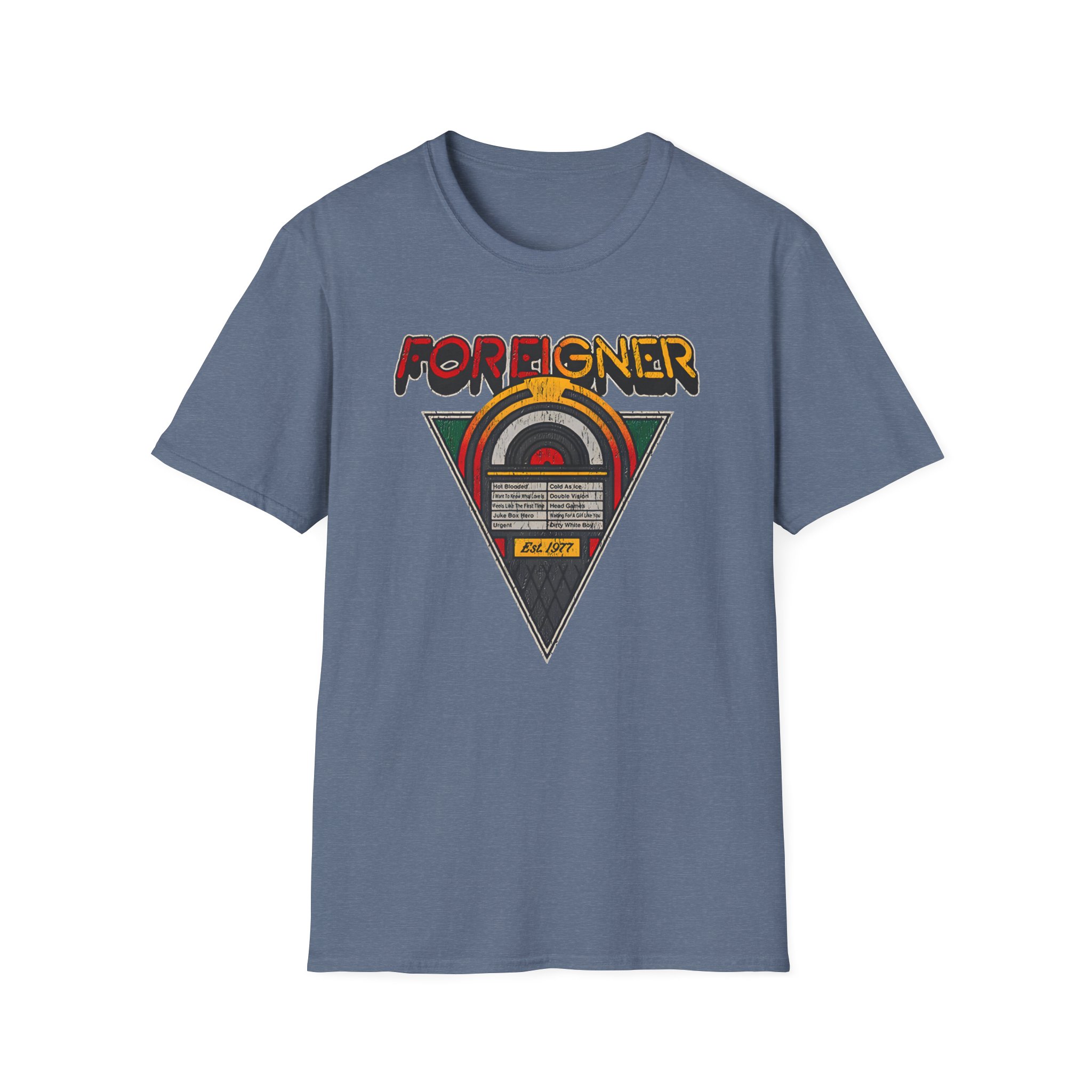 Foreigner Juke Box Unisex Softstyle T-Shirt