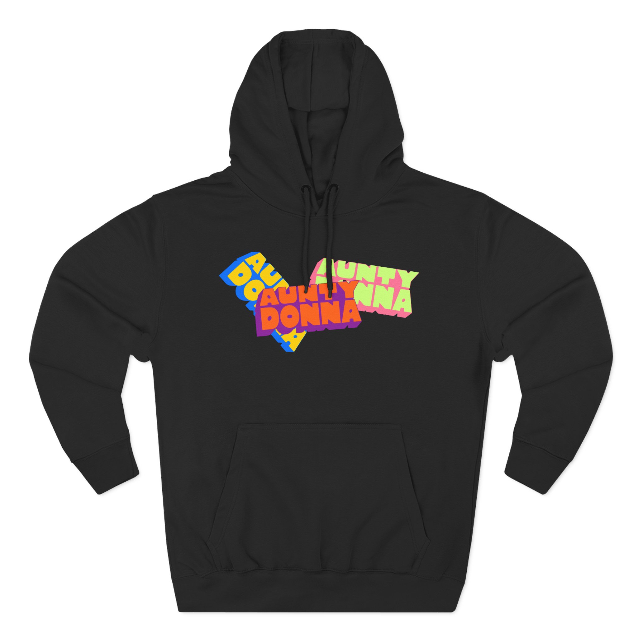Aunty Donna Three Logo Three-Panel Fleece Hoodie