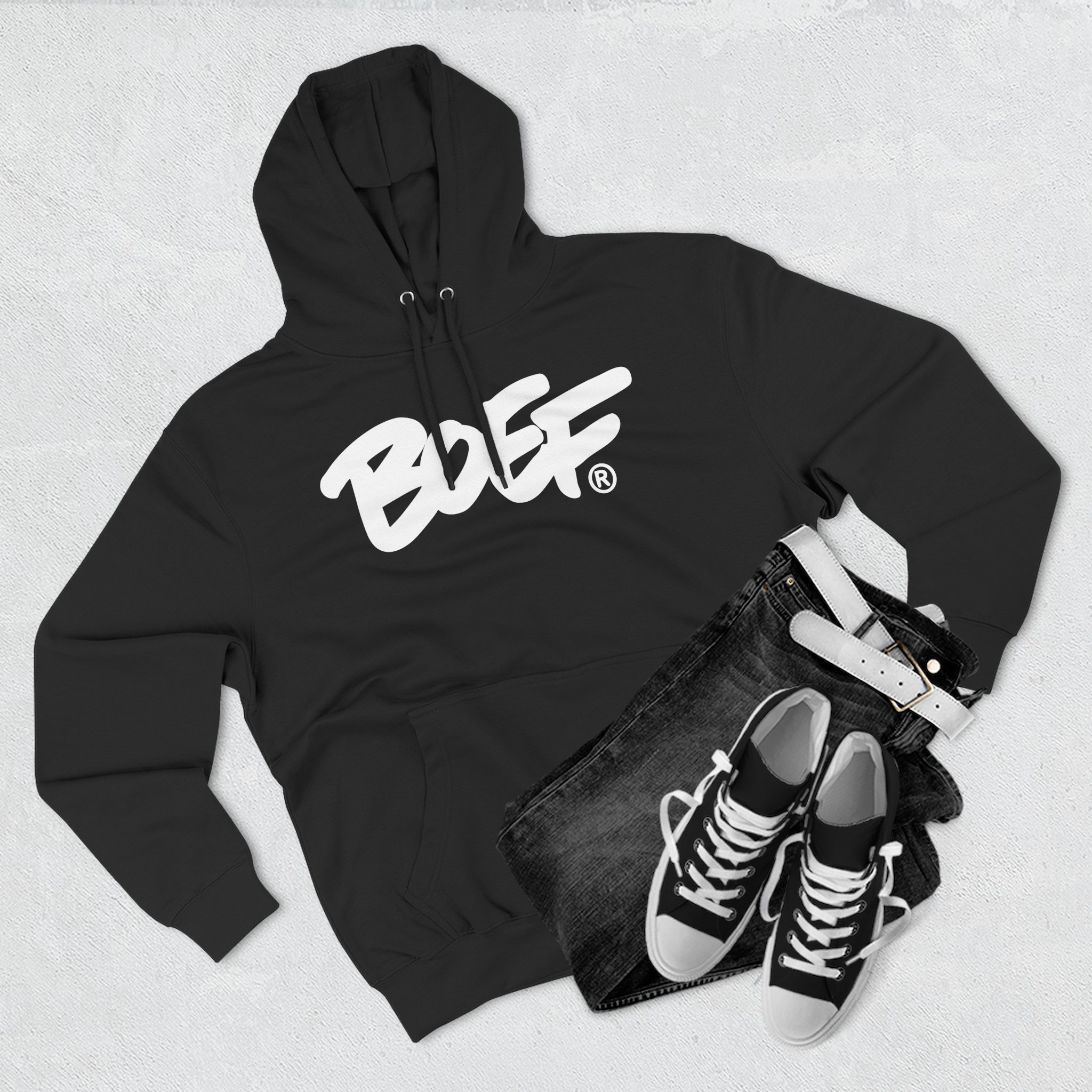 Boef Three-Panel Fleece Hoodie