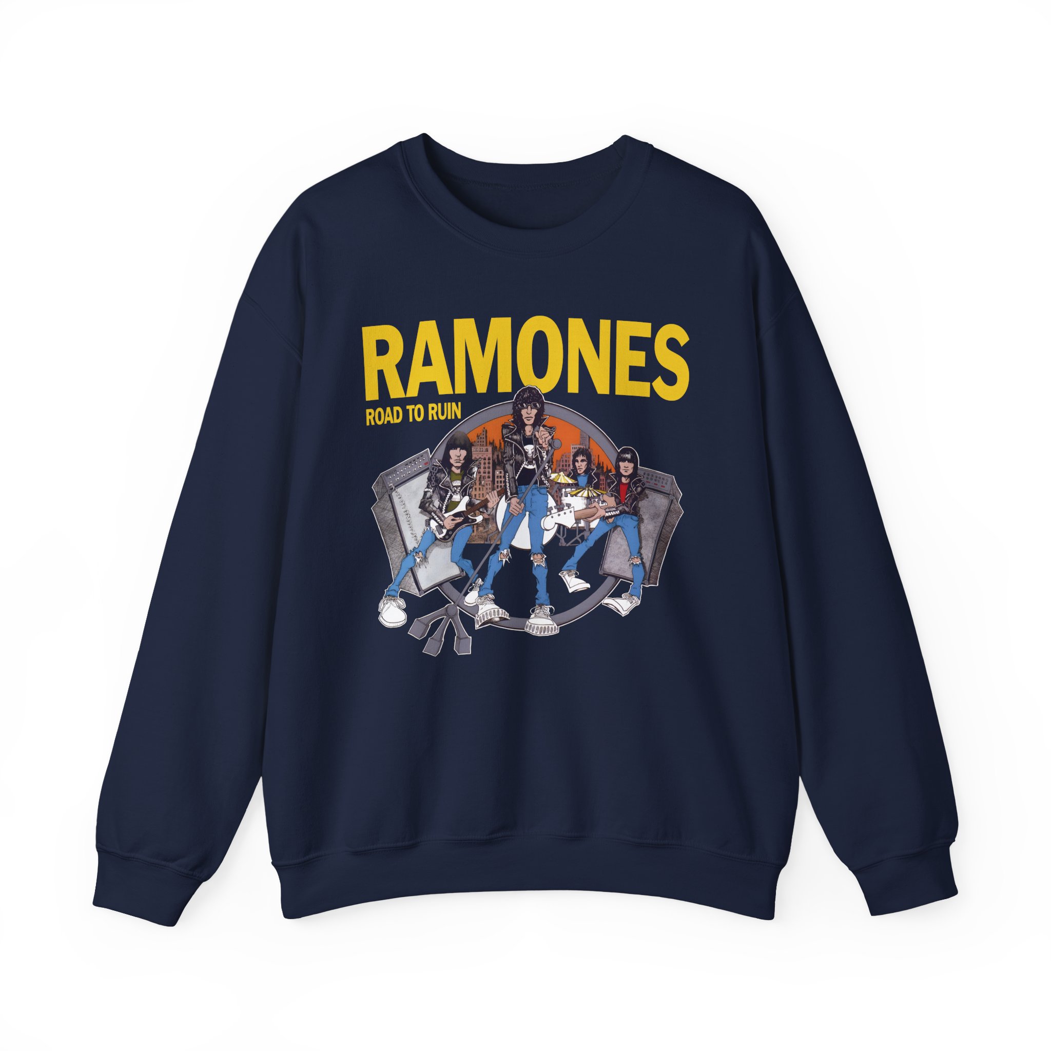 Ramones Ramones I Wanna Be Sedated Unisex Heavy Blendâ„¢ Crewneck Sweatshirt