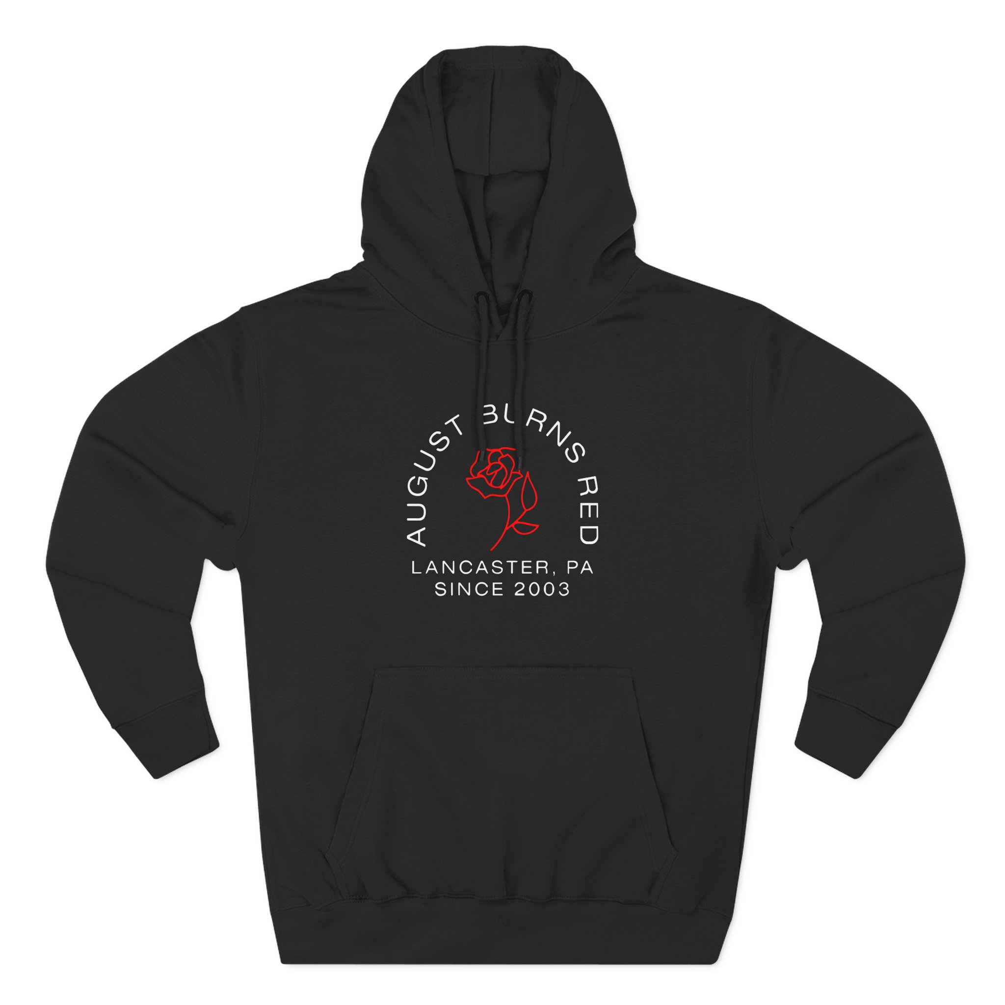 August Burns Red Rose Three-Panel Fleece Hoodie