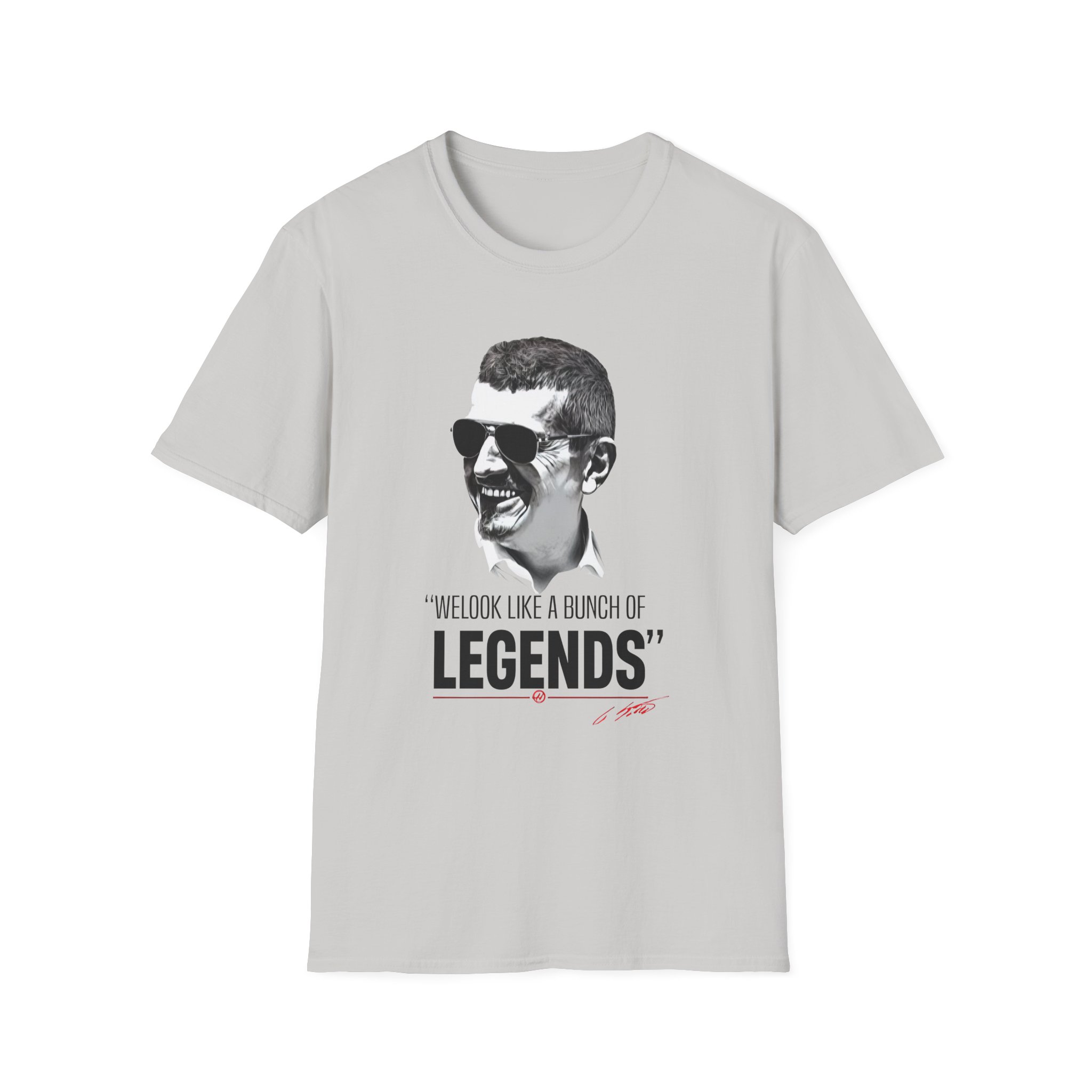Haas F1 Guenther Steiner Legends Unisex Softstyle T-Shirt