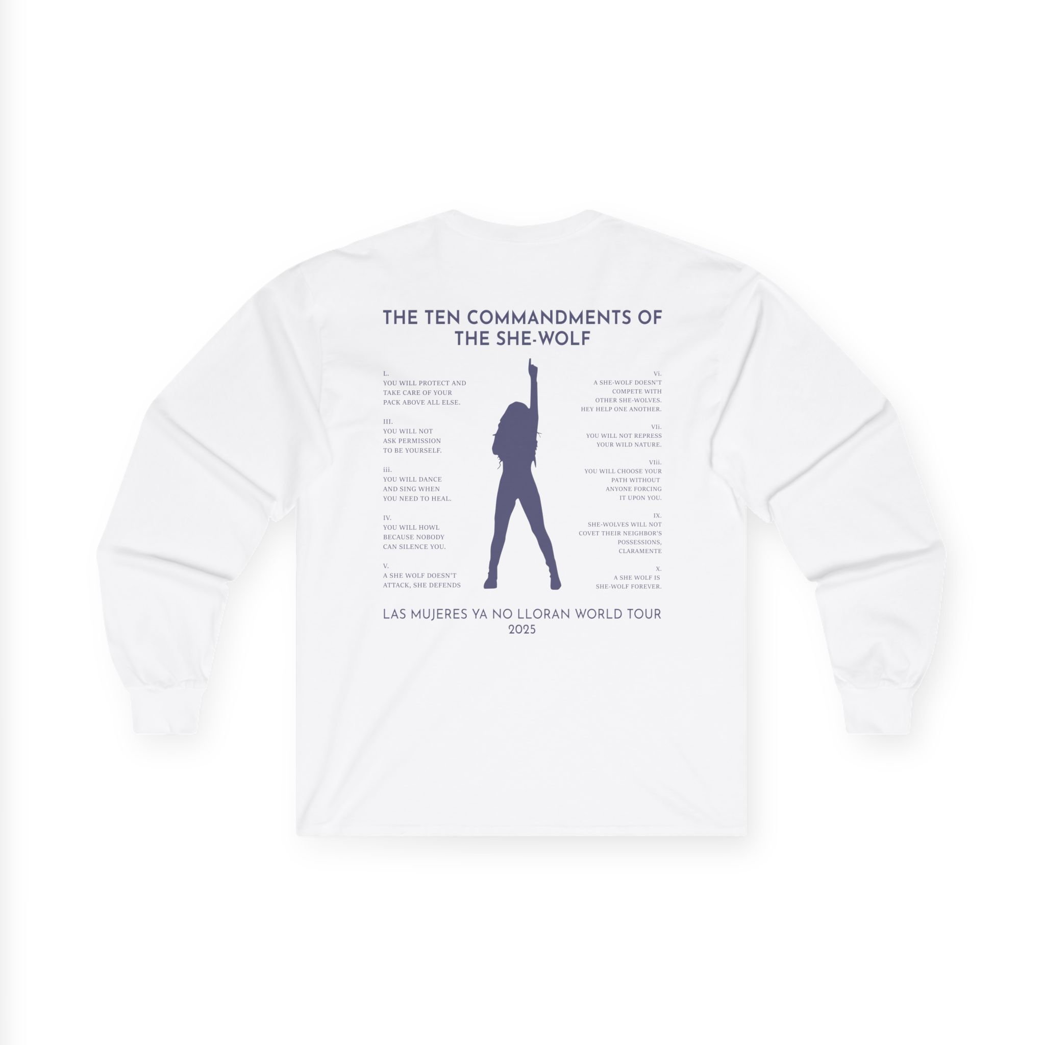 Shakira Commandments Unisex Ultra Cotton Long Sleeve Tee