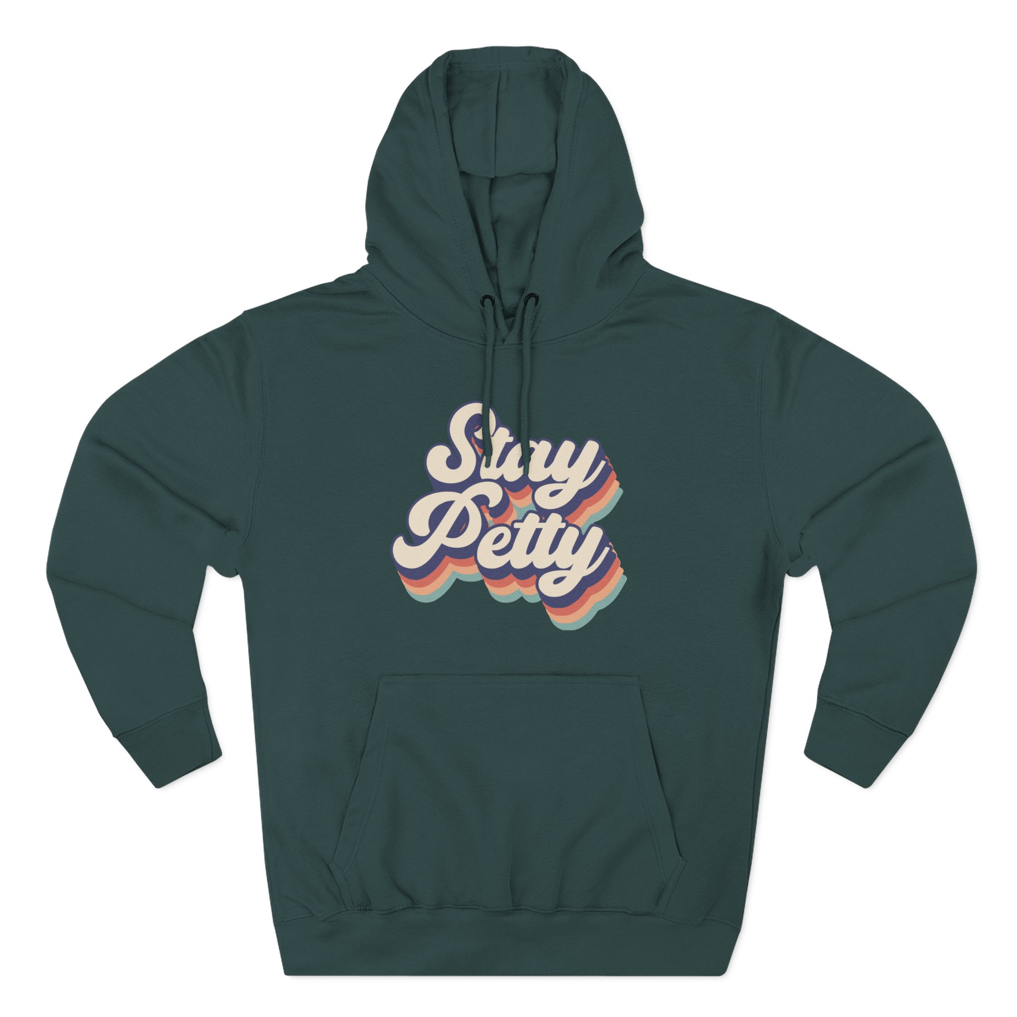 Charlotte Dobre Stay Petty Three-Panel Fleece Hoodie