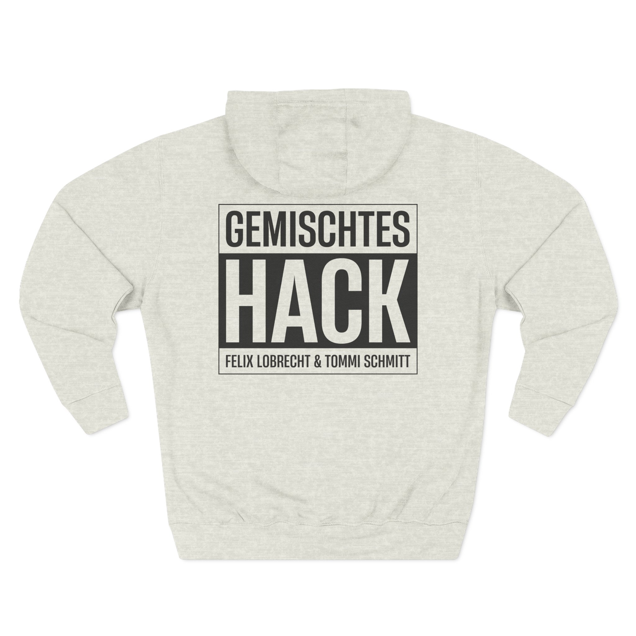 Gemischtes Hack Logo Three-Panel Fleece Hoodie