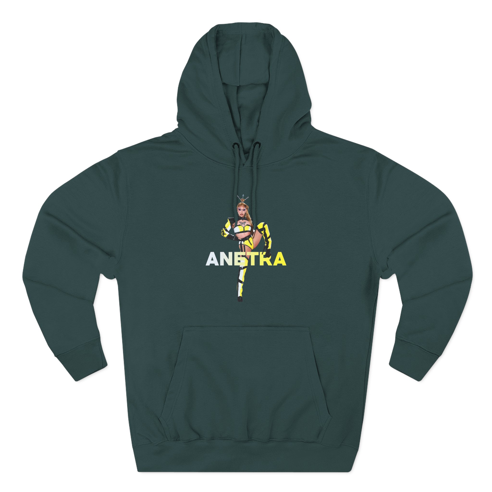 Anetra Three-Panel Fleece Hoodie