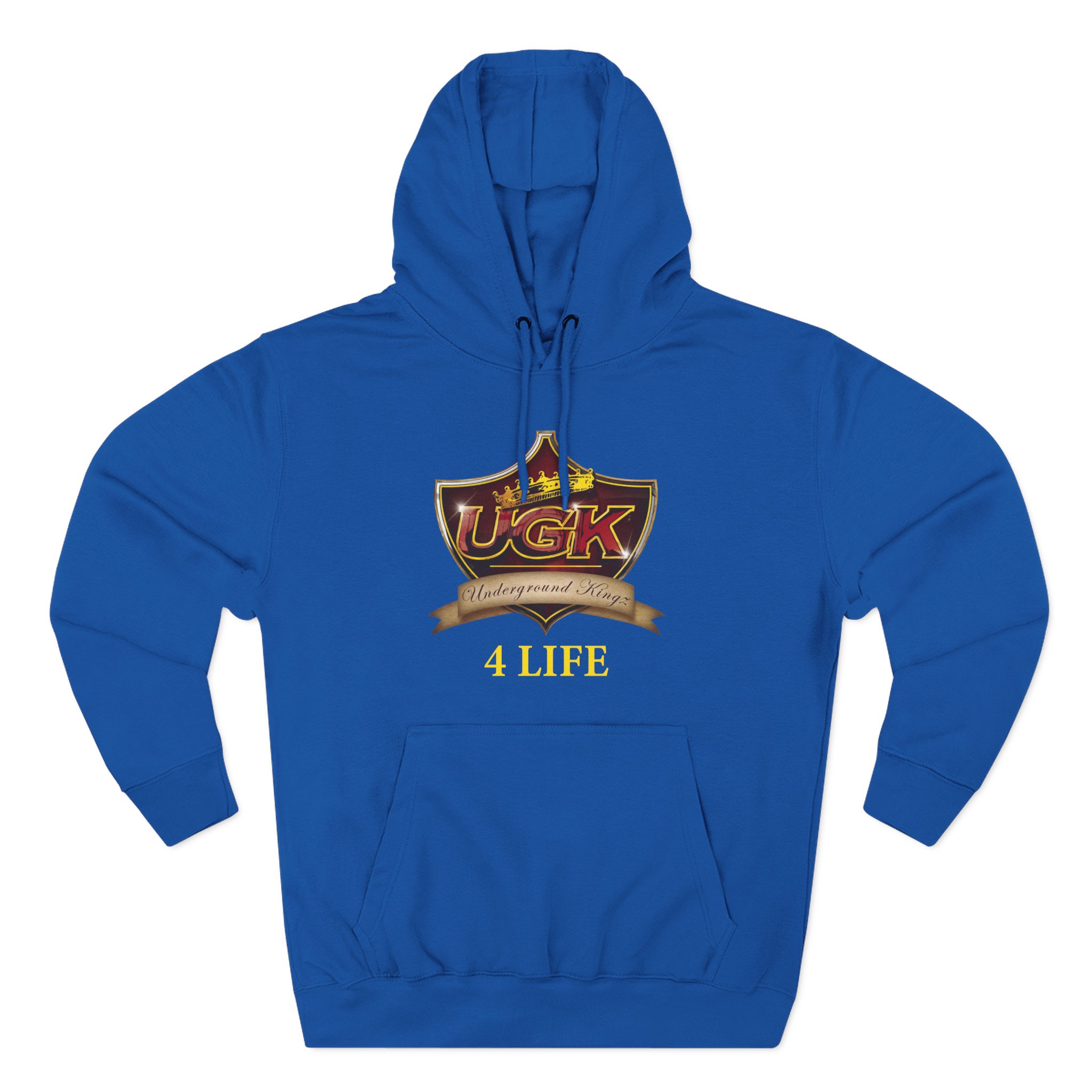 UGK 4 Life Three-Panel Fleece Hoodie
