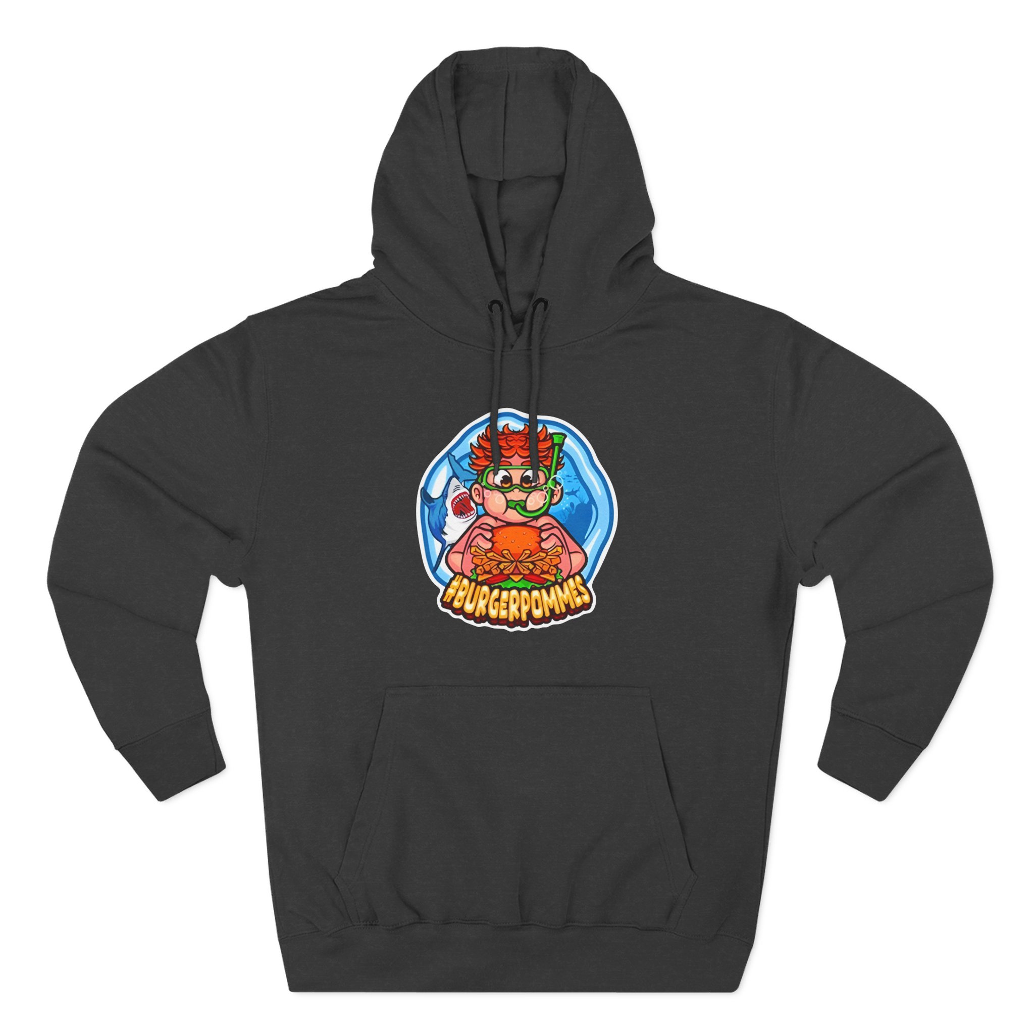 Burger Pommes Three-Panel Fleece Hoodie