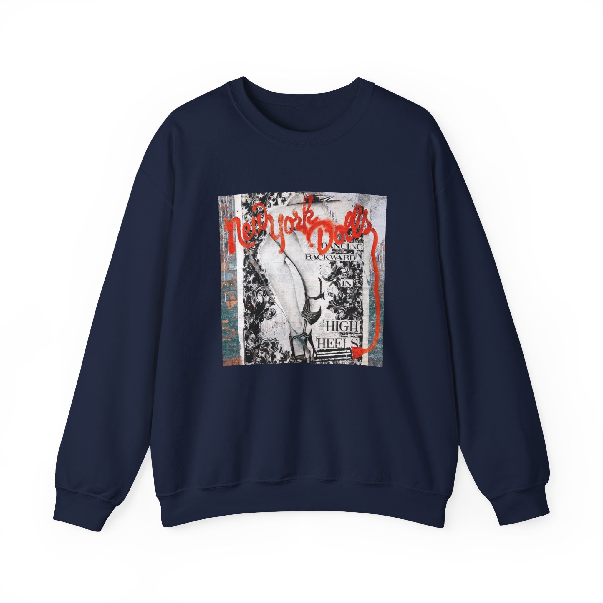 New York Dolls Dancing Backward Album Unisex Heavy Blendâ„¢ Crewneck Sweatshirt
