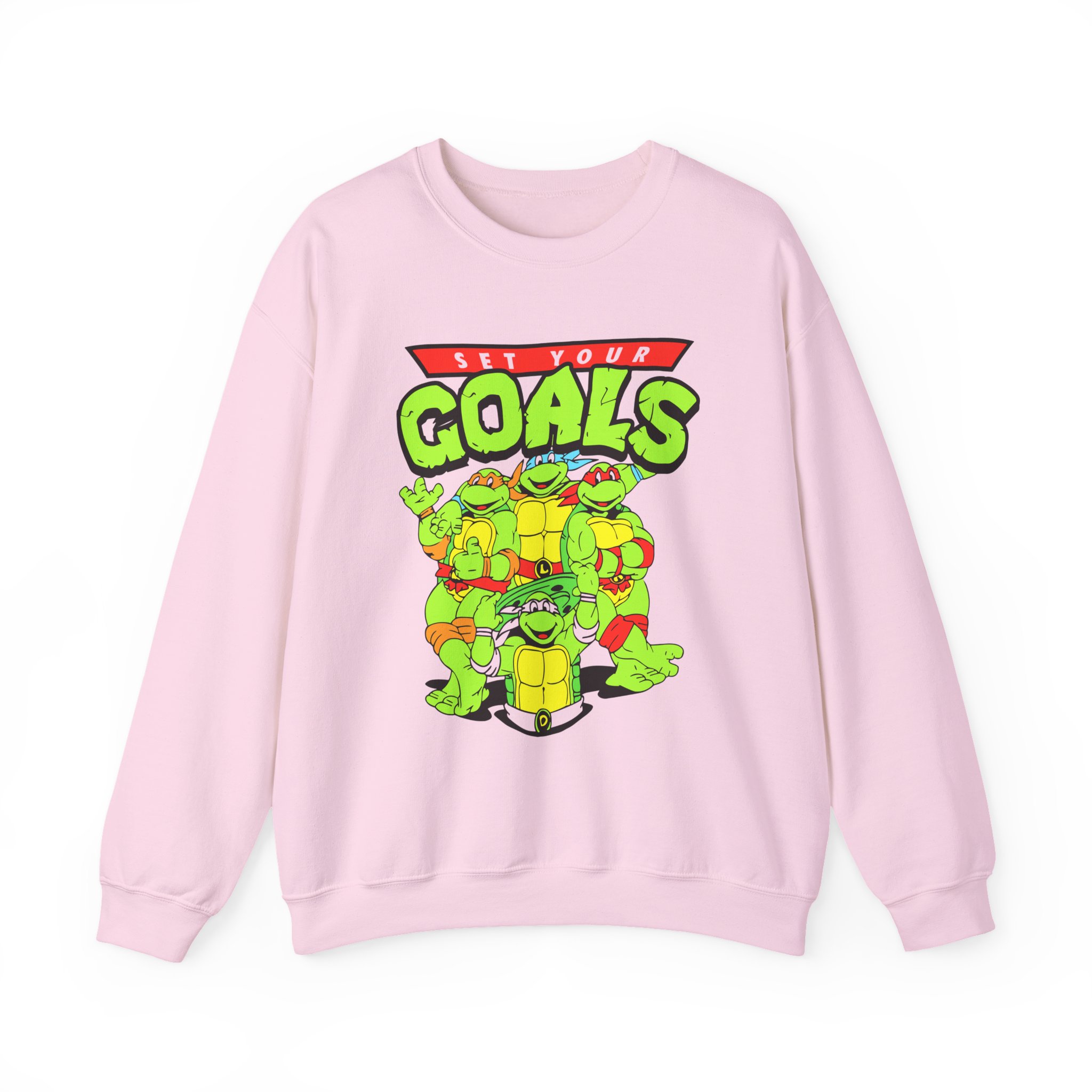 Set Your Goals Ninja Turtles Unisex Heavy Blendâ„¢ Crewneck Sweatshirt