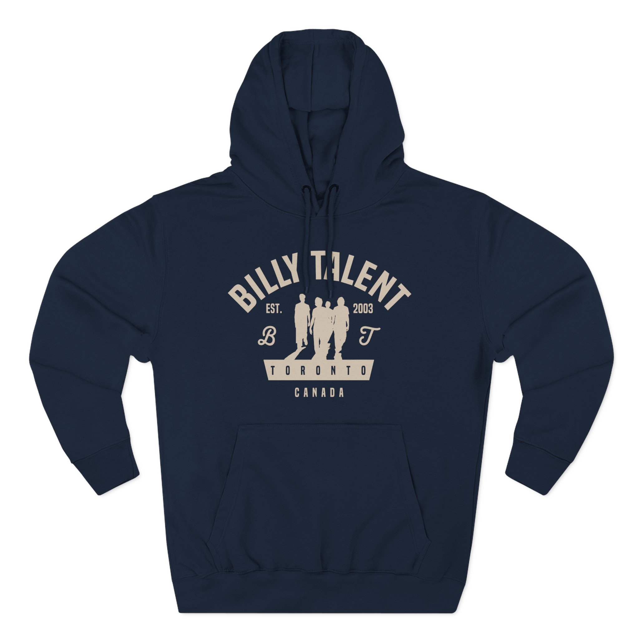 Billy Talent Band Silhouette Three-Panel Fleece Hoodie