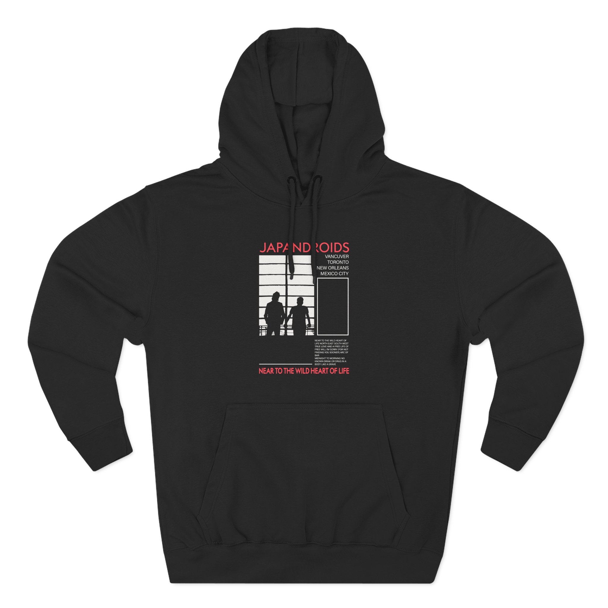 Japandroids Three-Panel Fleece Hoodie