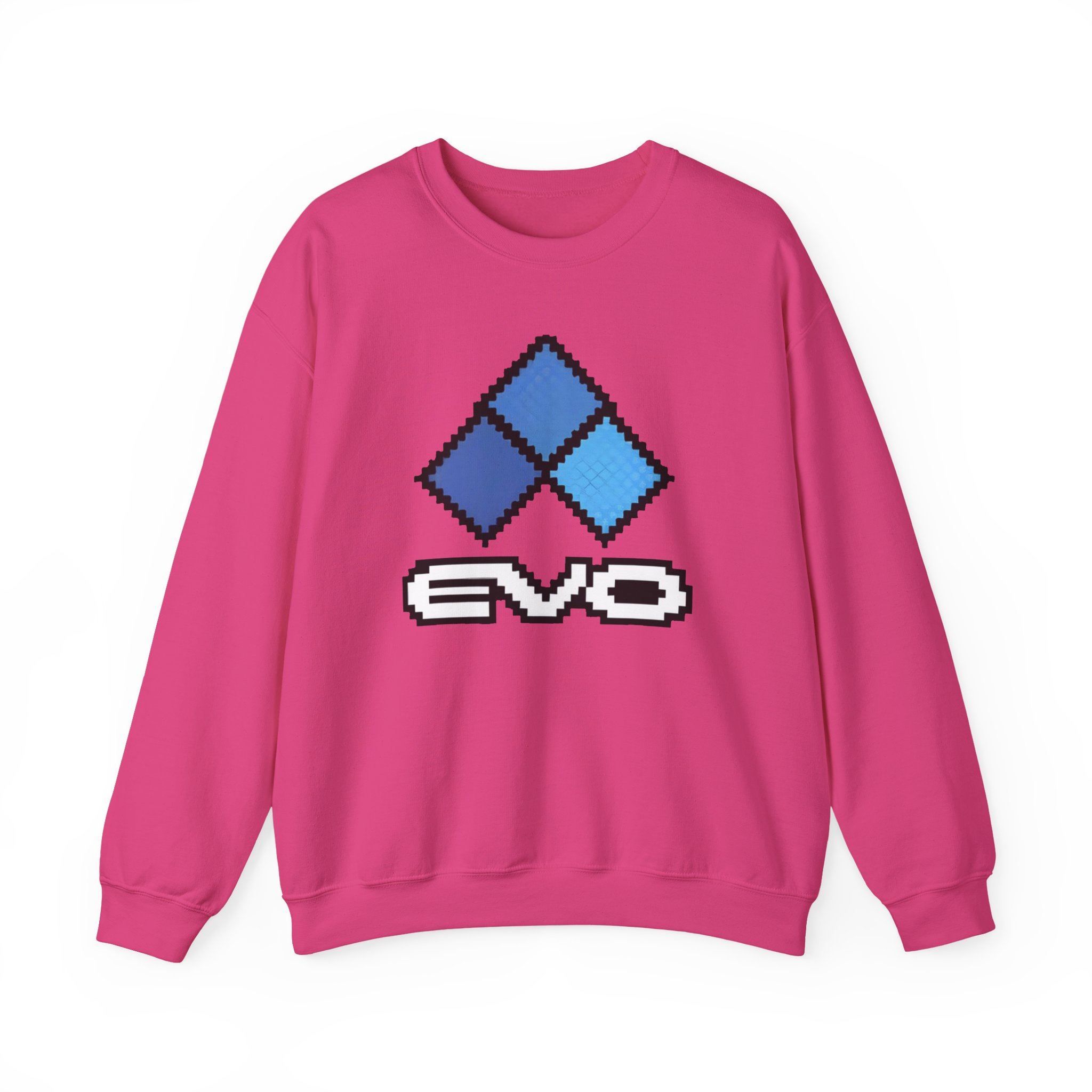 Evo 8 Bit Logo Returns Unisex Heavy Blendâ„¢ Crewneck Sweatshirt