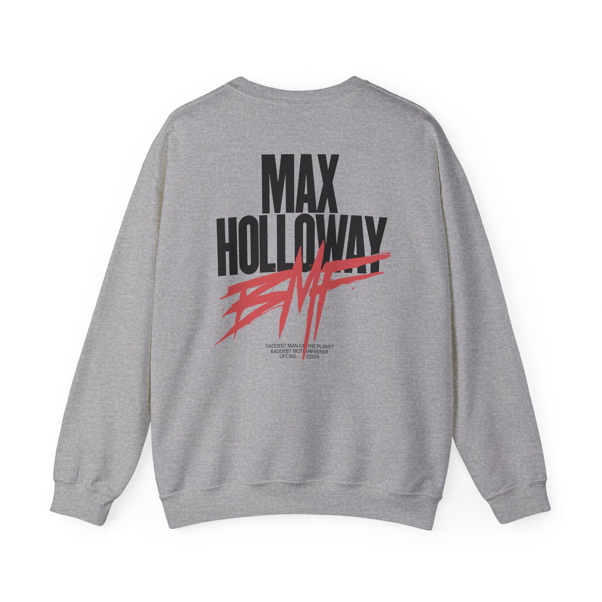 Max Holloway Dmp/bmf Unisex Heavy Blendâ„¢ Crewneck Sweatshirt