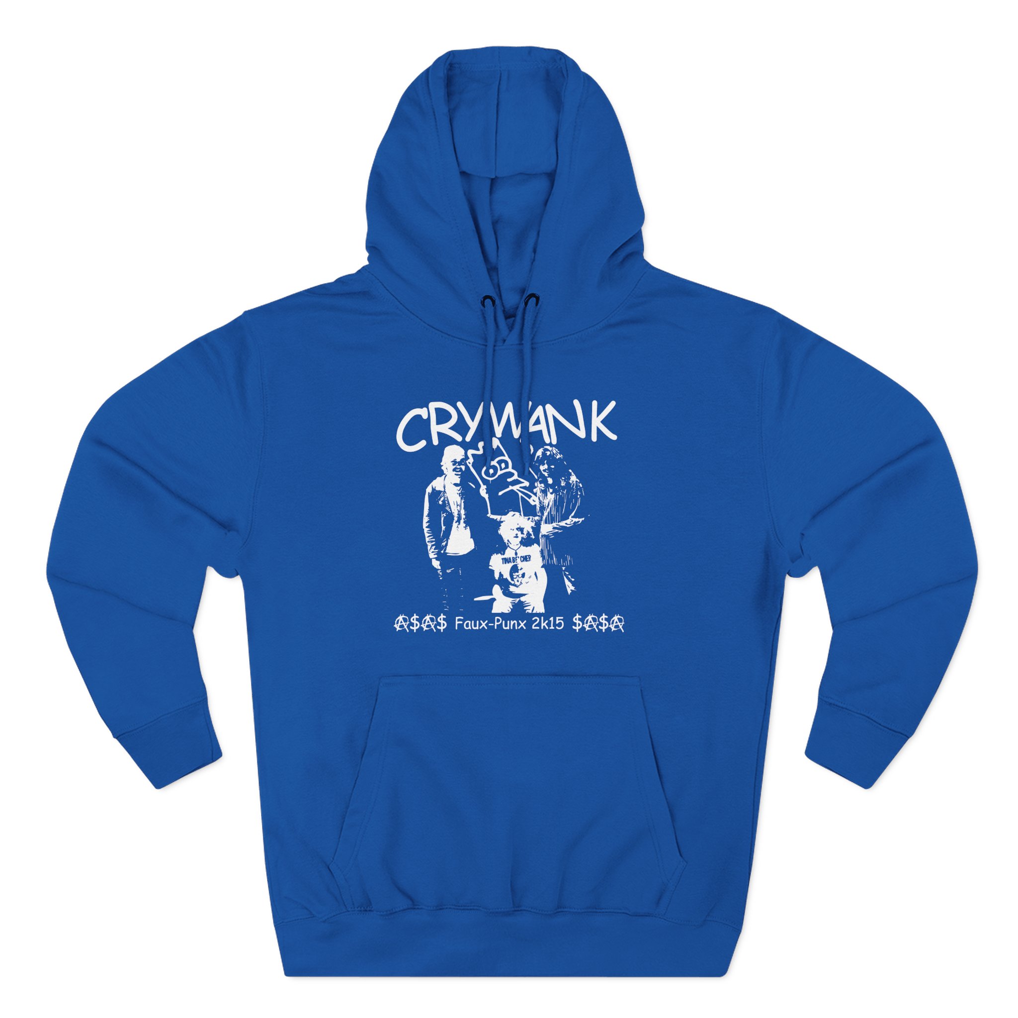 Crywank Three-Panel Fleece Hoodie