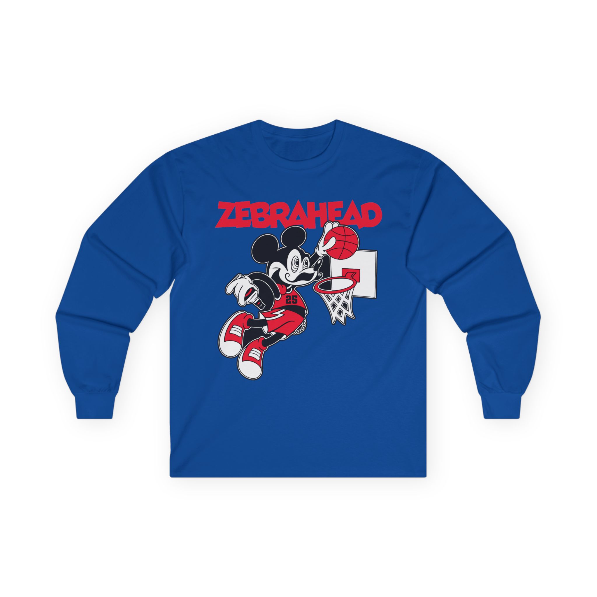 Zebrahead Mickey Unisex Ultra Cotton Long Sleeve Tee