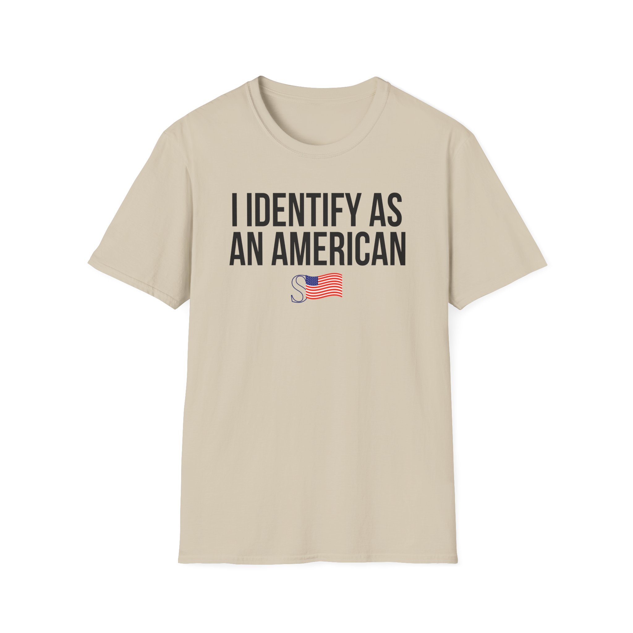 Sean Strickland I Identify as an American Unisex Softstyle T-Shirt