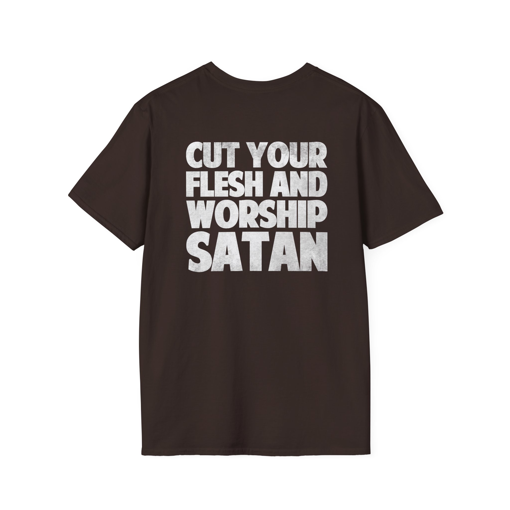 Antaeus Cut Your Flesh and Worship Satan Unisex Softstyle T-shirt