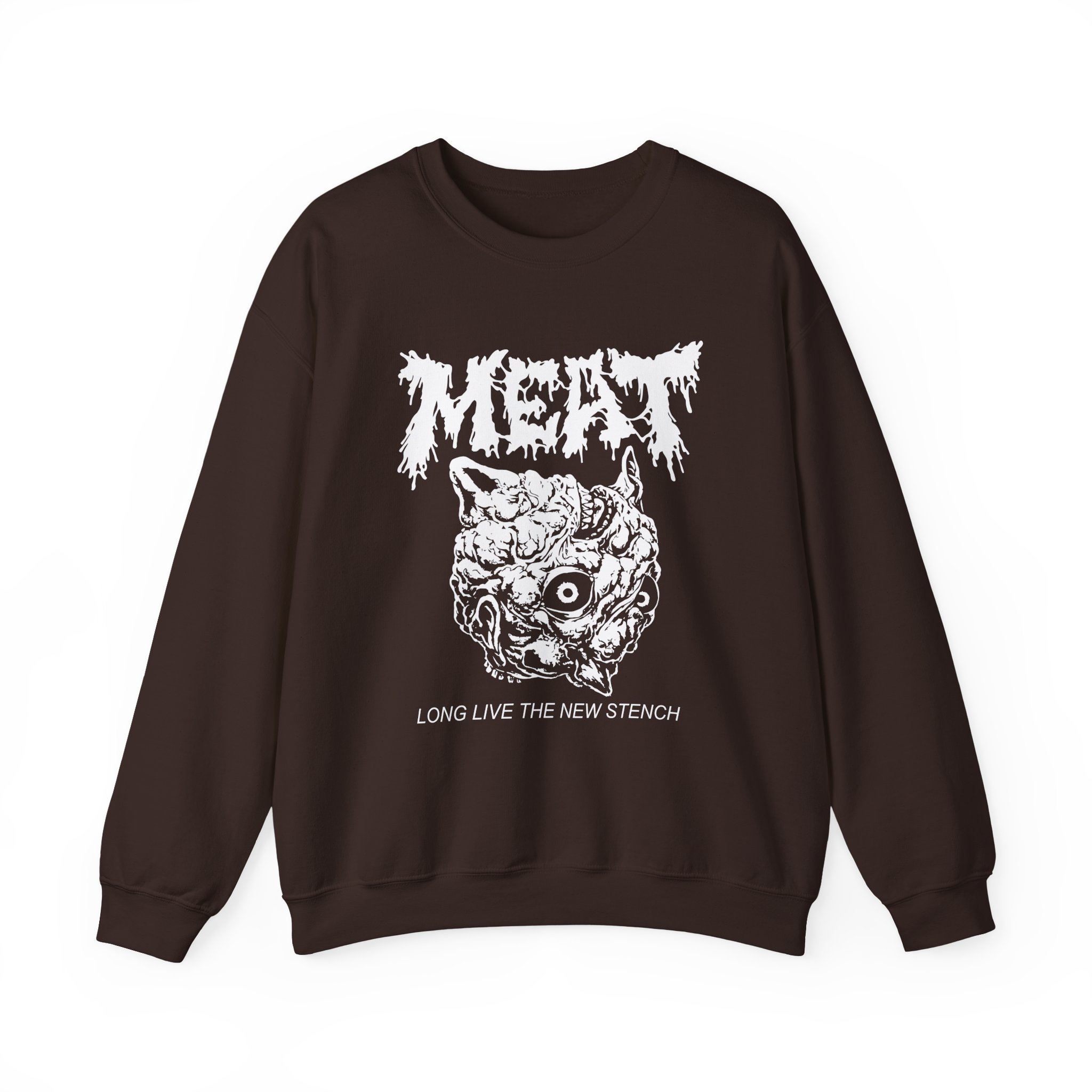 Papa Meat Long Live the New Stench Unisex Heavy Blendâ„¢ Crewneck Sweatshirt