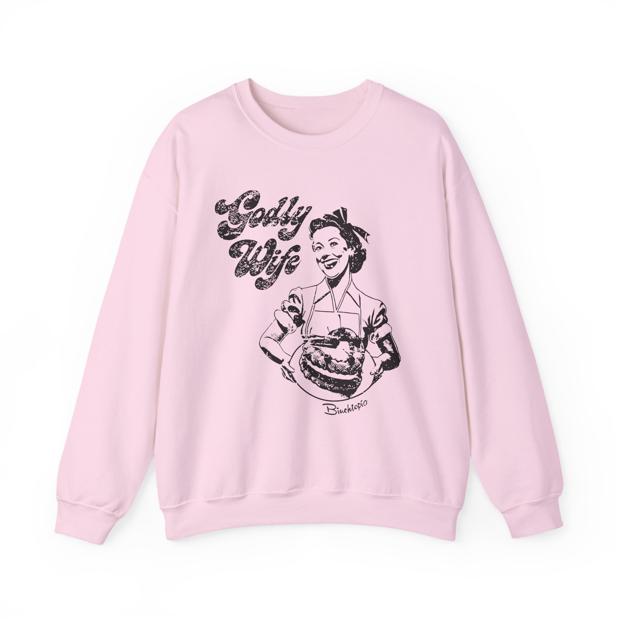 Binchtopia Godly Wife Unisex Heavy Blendâ„¢ Crewneck Sweatshirt