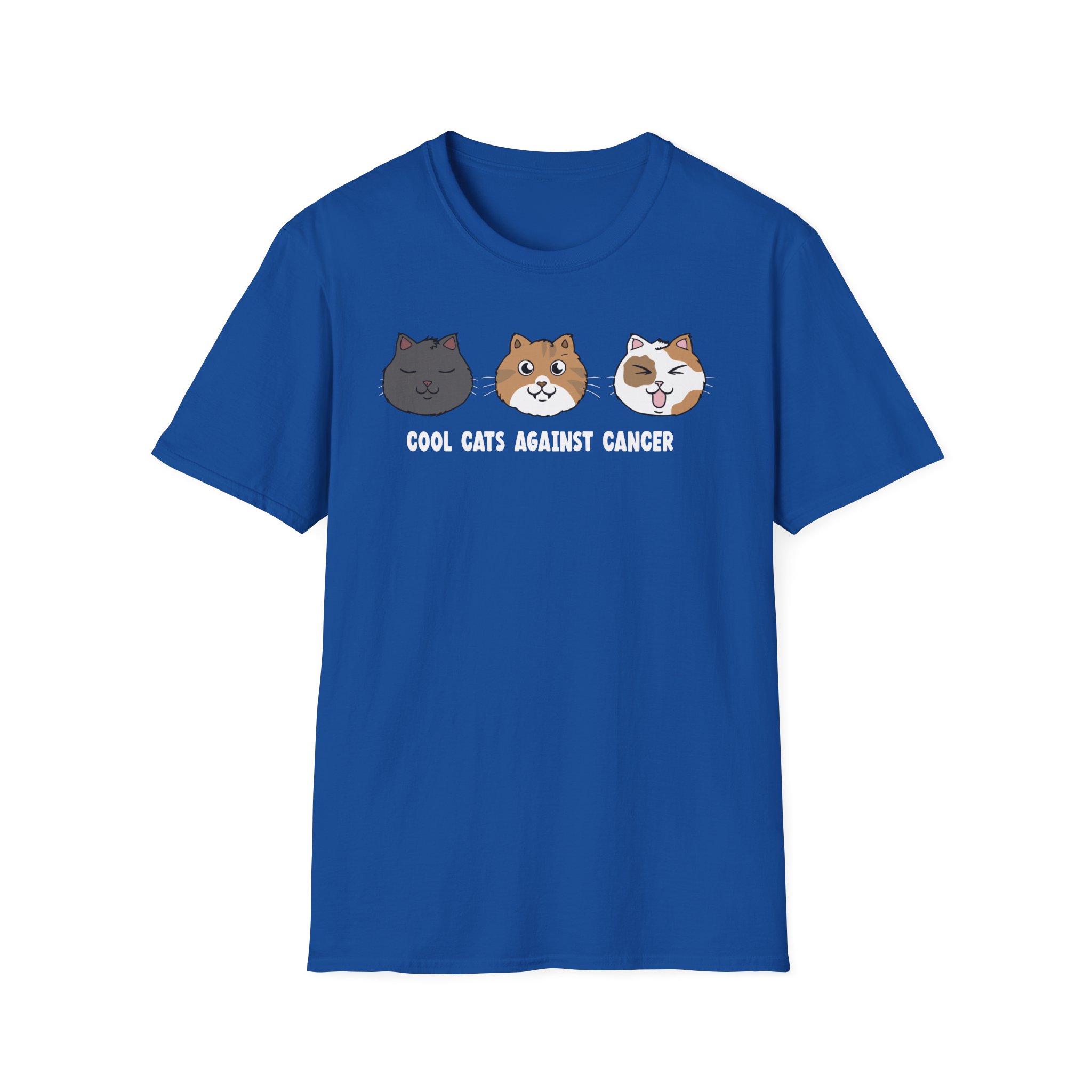 Lilsimsie Cool Cats Against Cancer Unisex Softstyle T-Shirt