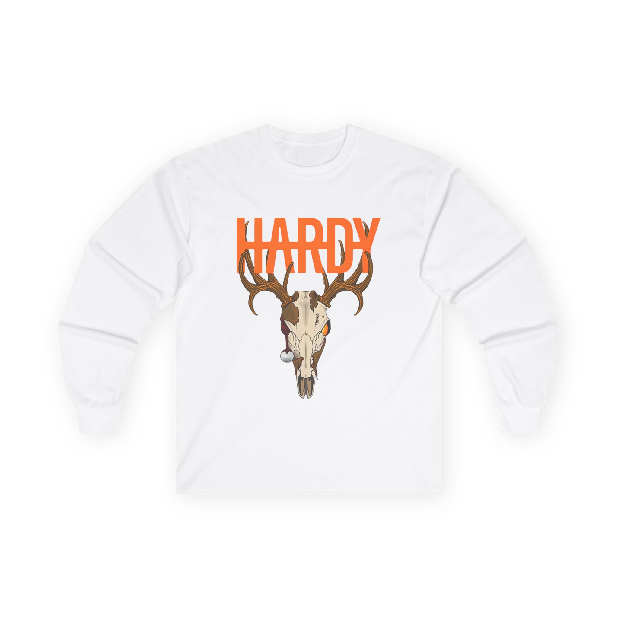 Hardy Deer Skull Unisex Ultra Cotton Long Sleeve Tee
